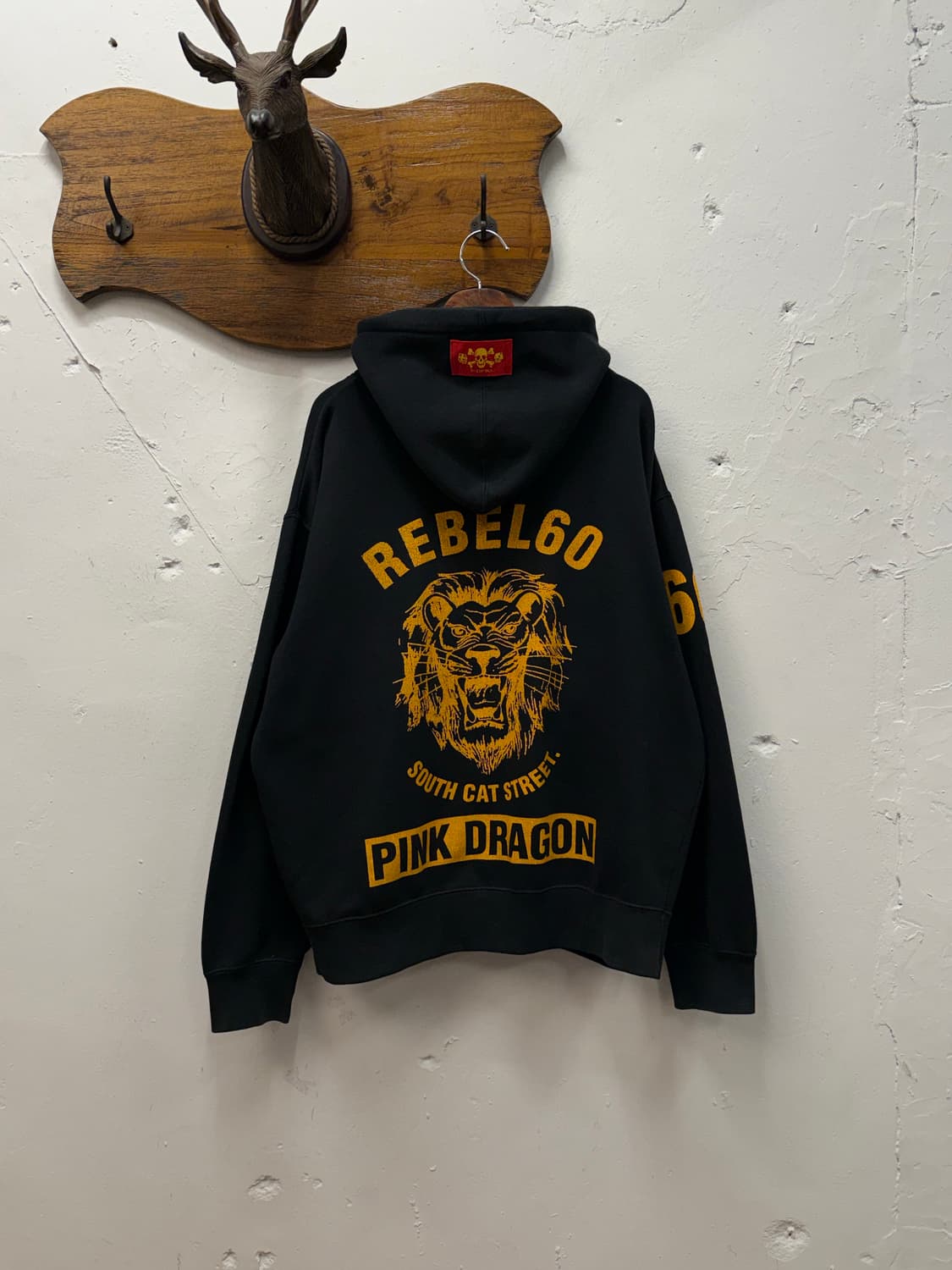 L) Cream Soda Pink Dragon Zip-Up Hoodie 상품이미지3