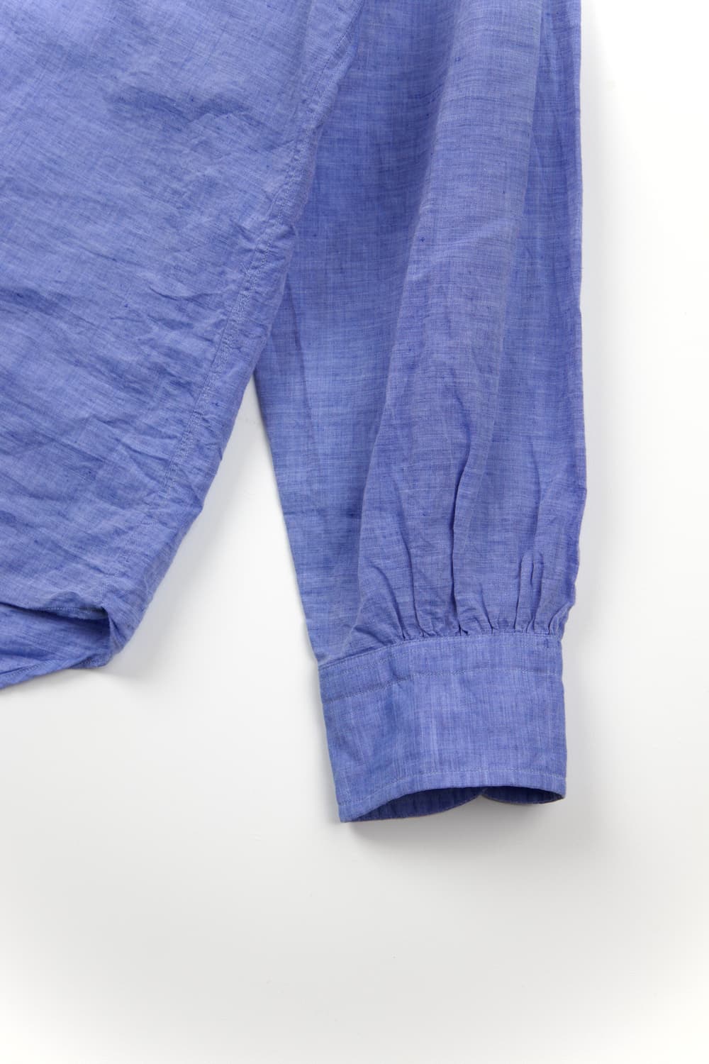 PORTER CLASSIC 롤업 C/L 셔츠 블루 상품이미지3