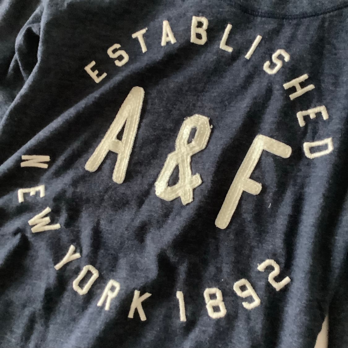 아베크롬비 슬림핏 네이비 롱슬리브 긴팔티 상품이미지2