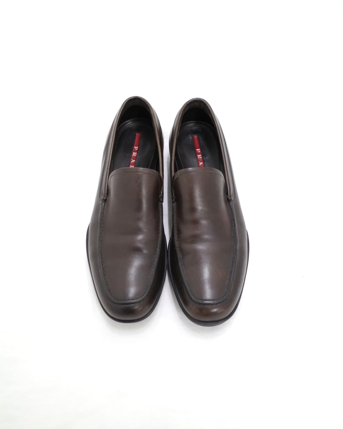 Prada Sports Leather Loafers Dark Brown 상품이미지1