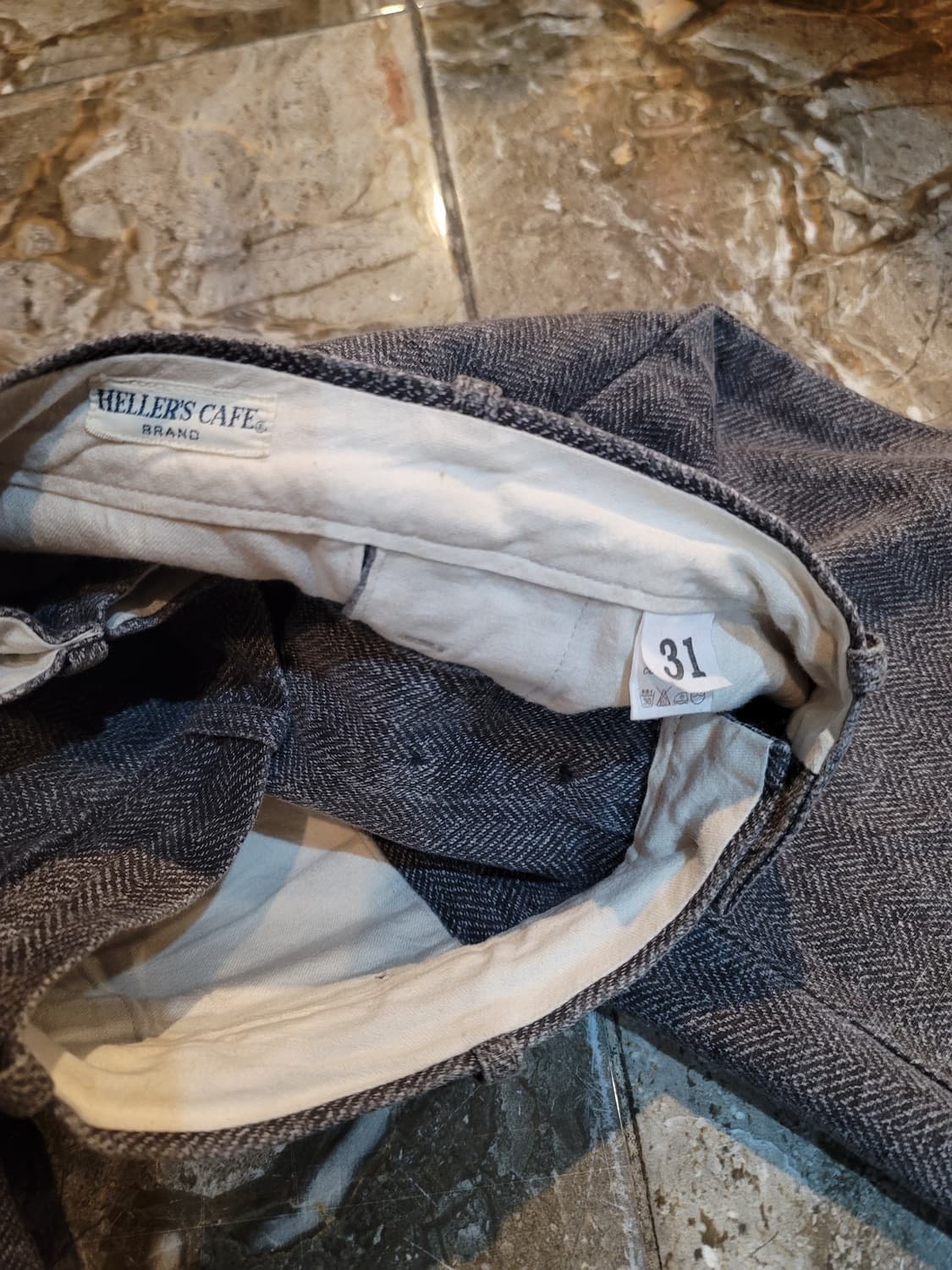 웨어하우스 헤링본 헤비코튼 팬츠  상품이미지3