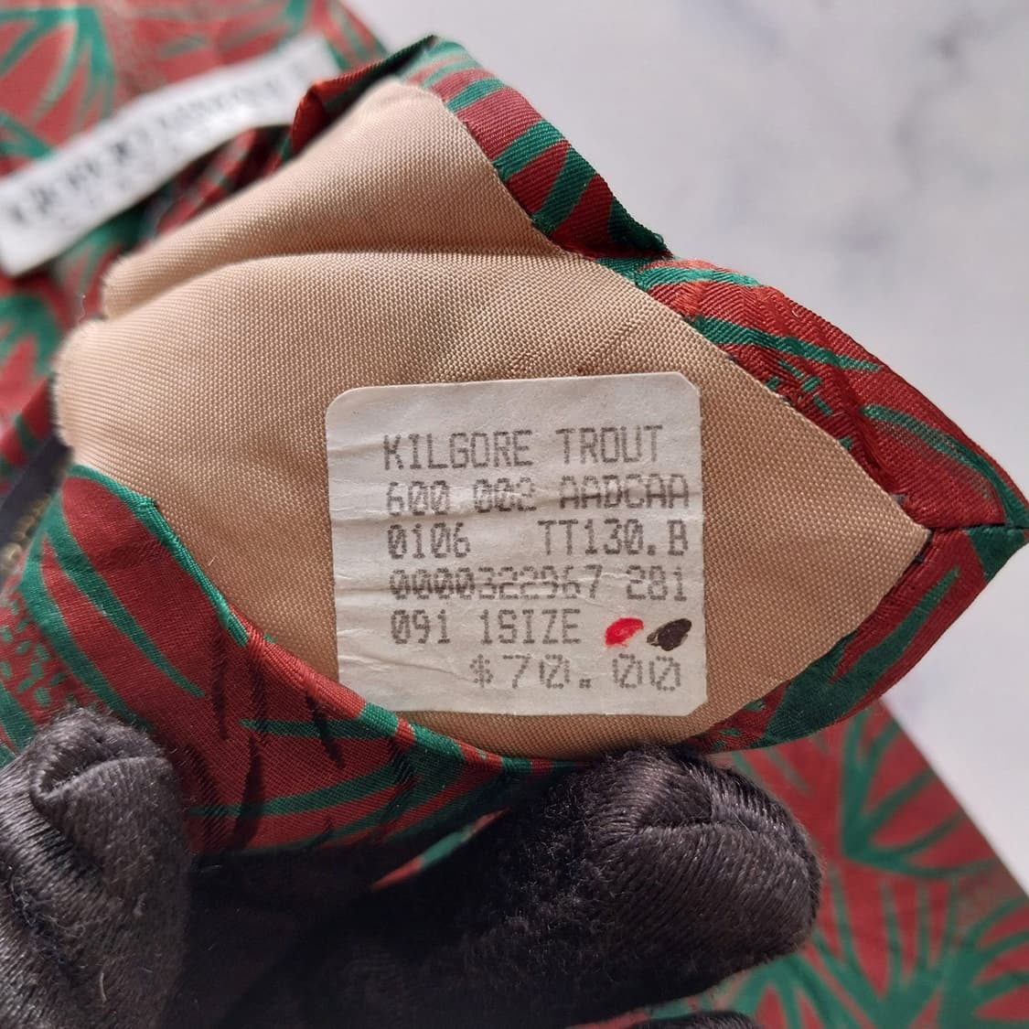 조르지오 아르마니 실크 리프 패턴 넥타이 9cm A+등급 K1881
 상품이미지10