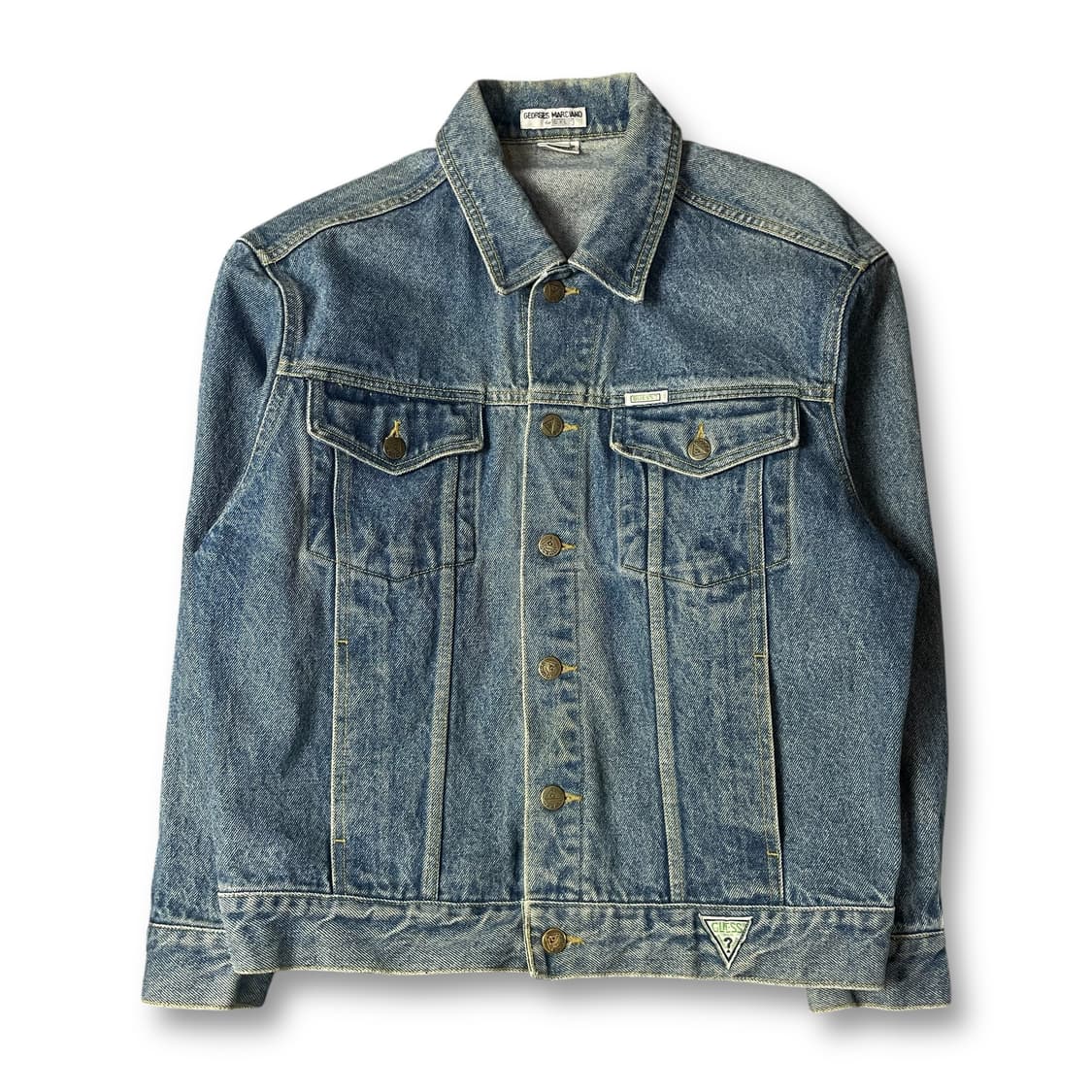 게스 중청 투포켓 데님 자켓 M 상품이미지1