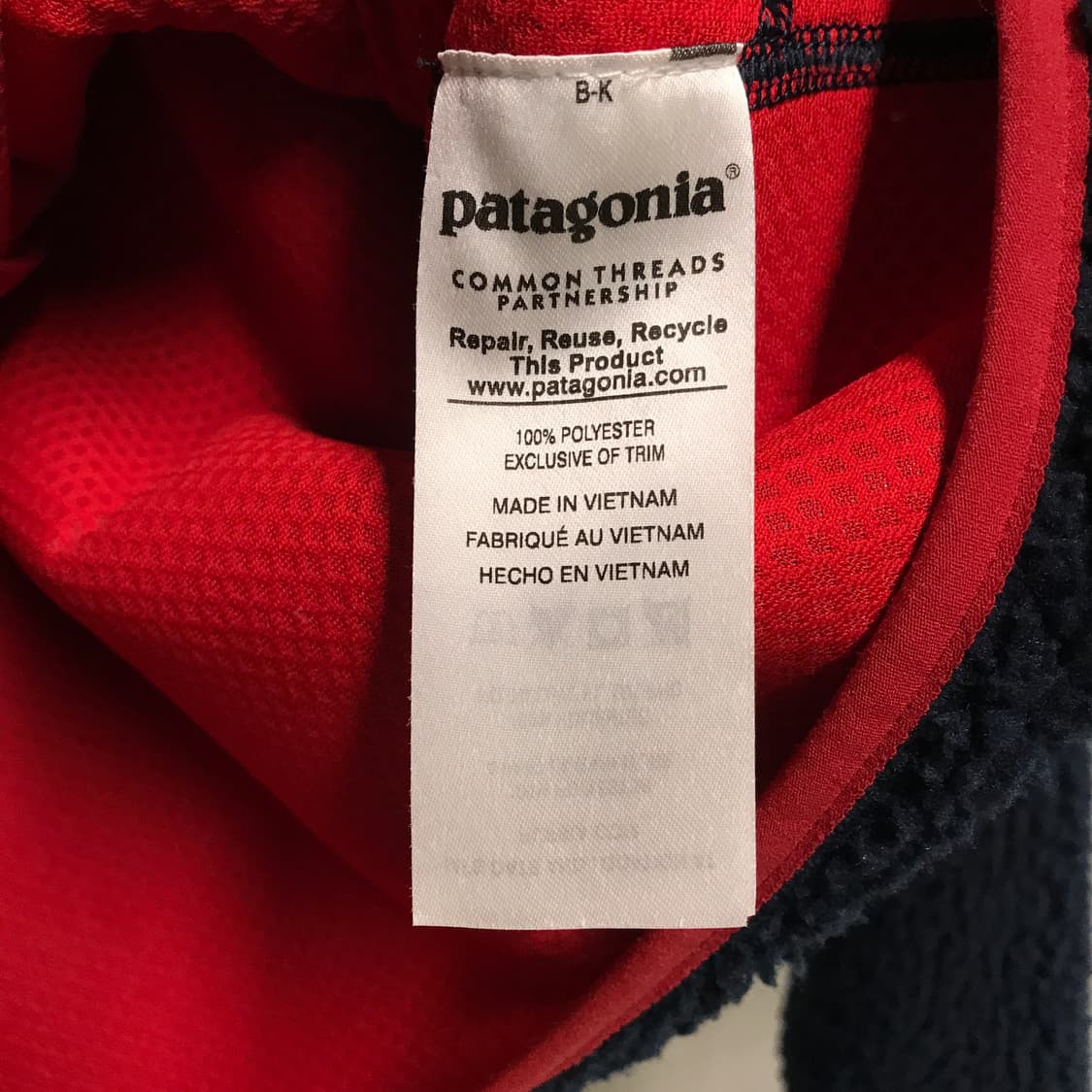 파타고니아 레트로 플리스 자켓 네이비 XS 상품이미지6