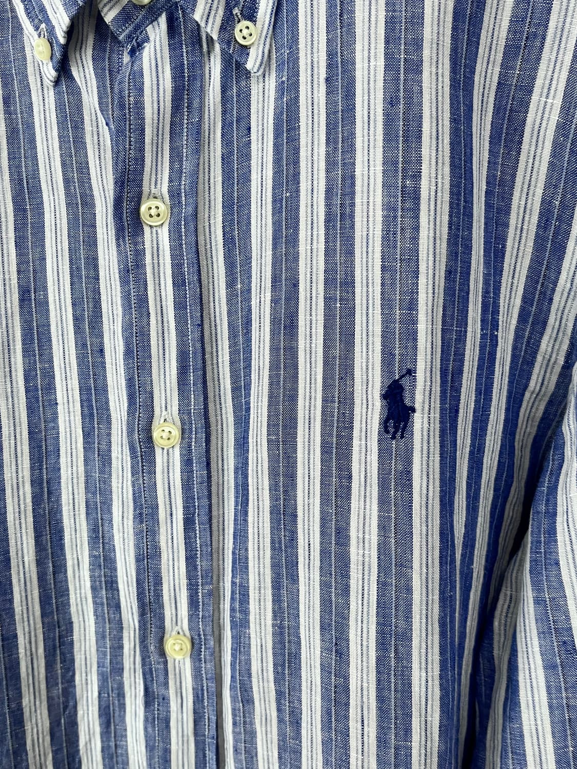 POLO RALPH LAUREN LINEN STRIPE SHIRT 상품이미지3