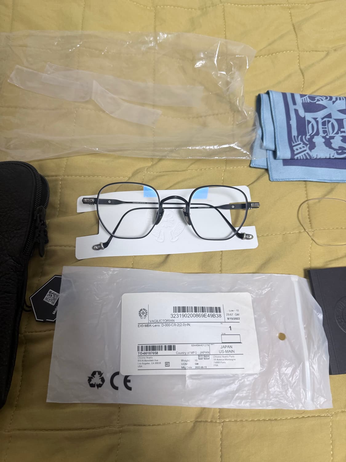 크림구매)크롬하츠 안경 바질릭토리안 매트블랙 상품이미지5