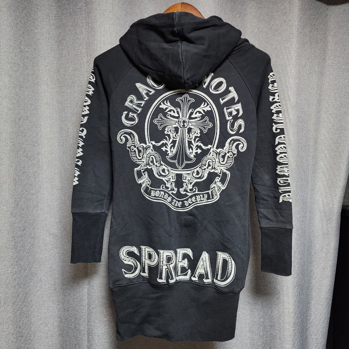 DIA Y2k Punk 다이아 락시크 스컬 롱 후드집업 상품이미지2