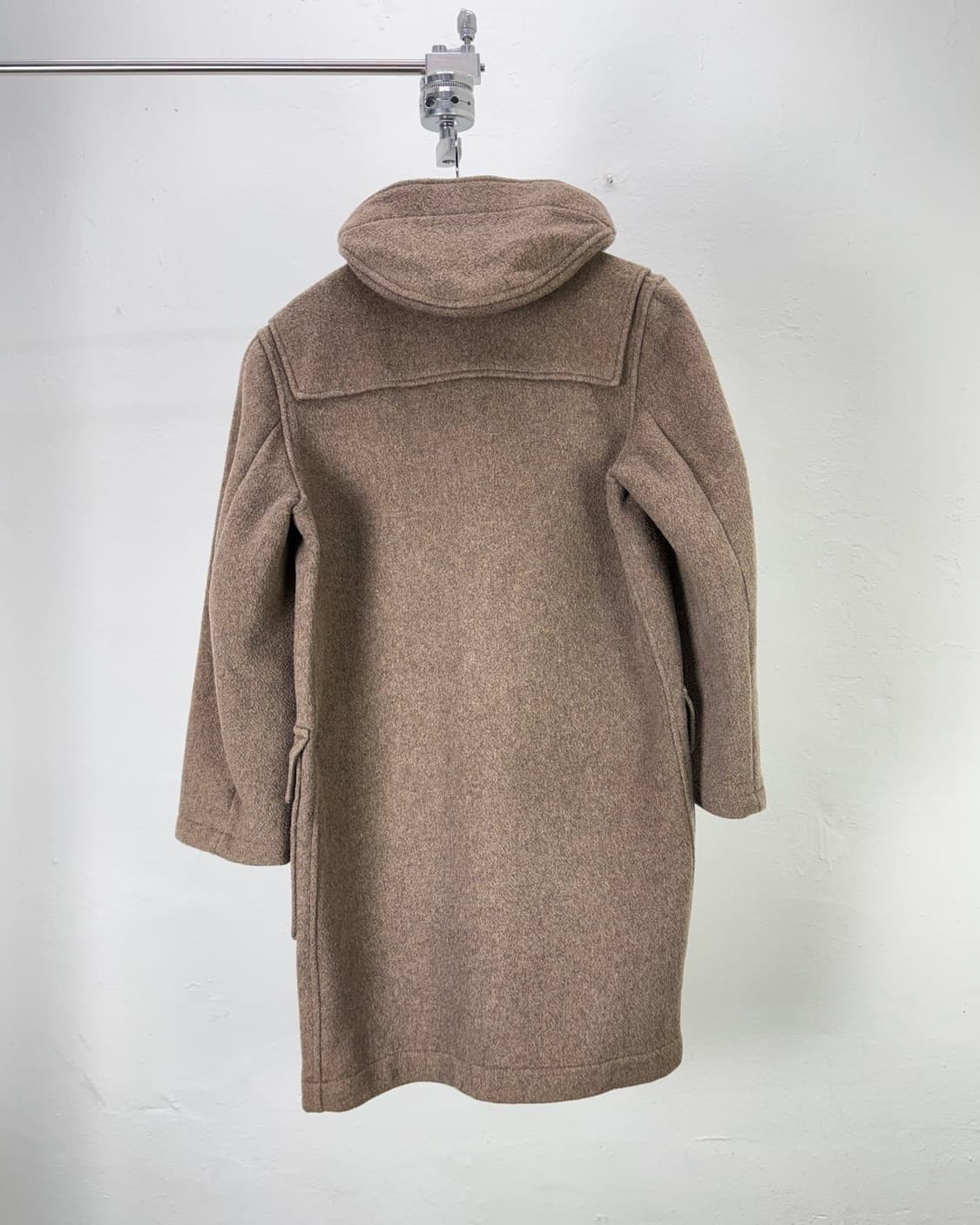 글로버 올 브라운 헤비 울 더플 후디 코트 상품이미지6