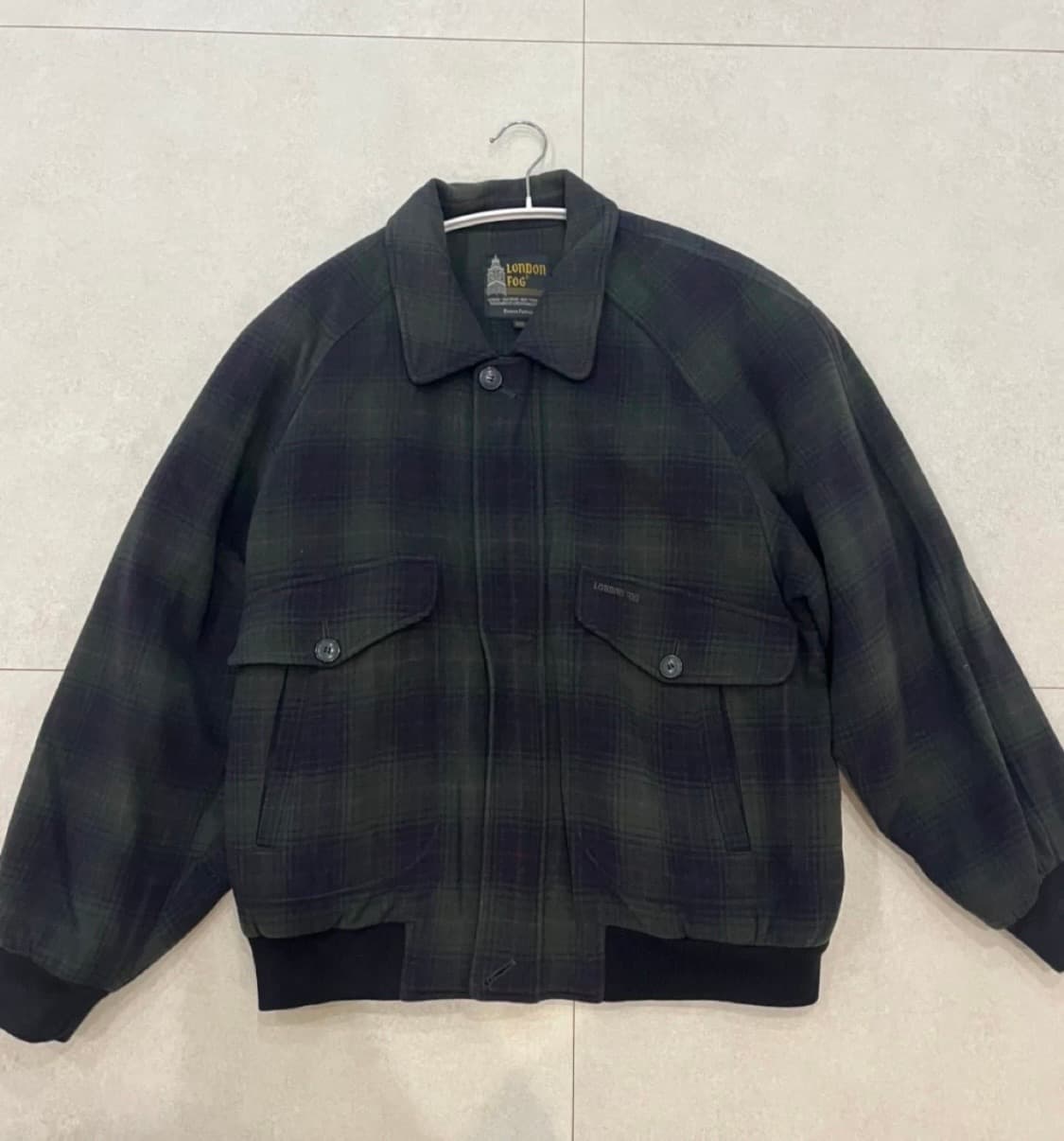 런던포그 체크 봄버 자켓 빈티지 상품이미지2