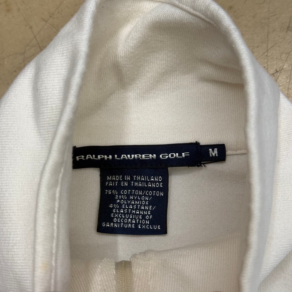 M 폴로랄프로렌 골프 빅포니 여성용 화이트 니트 집업 상품이미지4