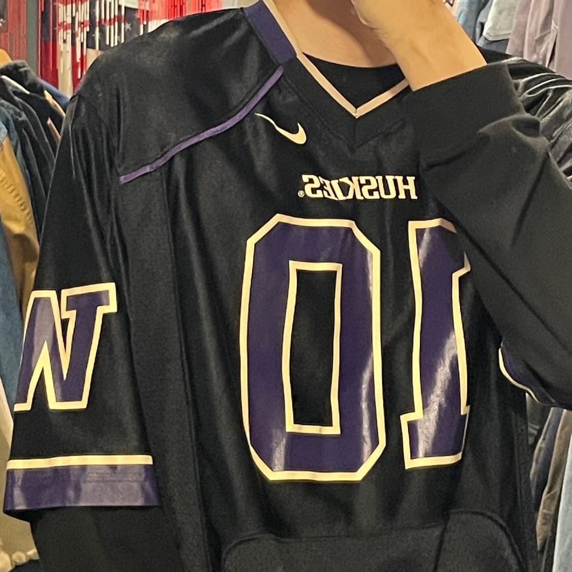 [IM] NFL HUSKIES No.10 블랙 반팔져지 상품이미지6