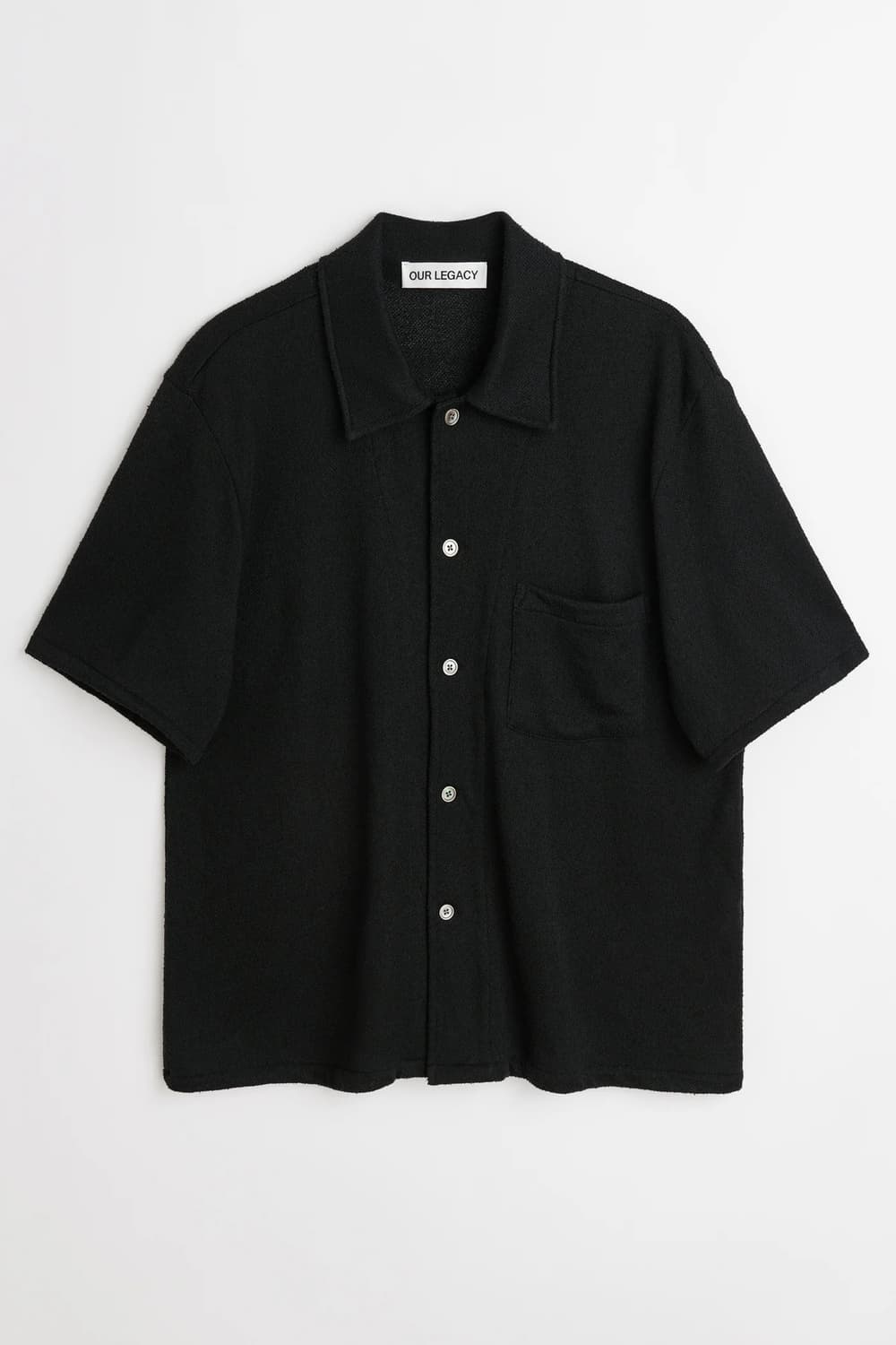 아워레가시 박스 셔츠 숏슬리브 블랙 부클레 48사이즈 상품이미지5