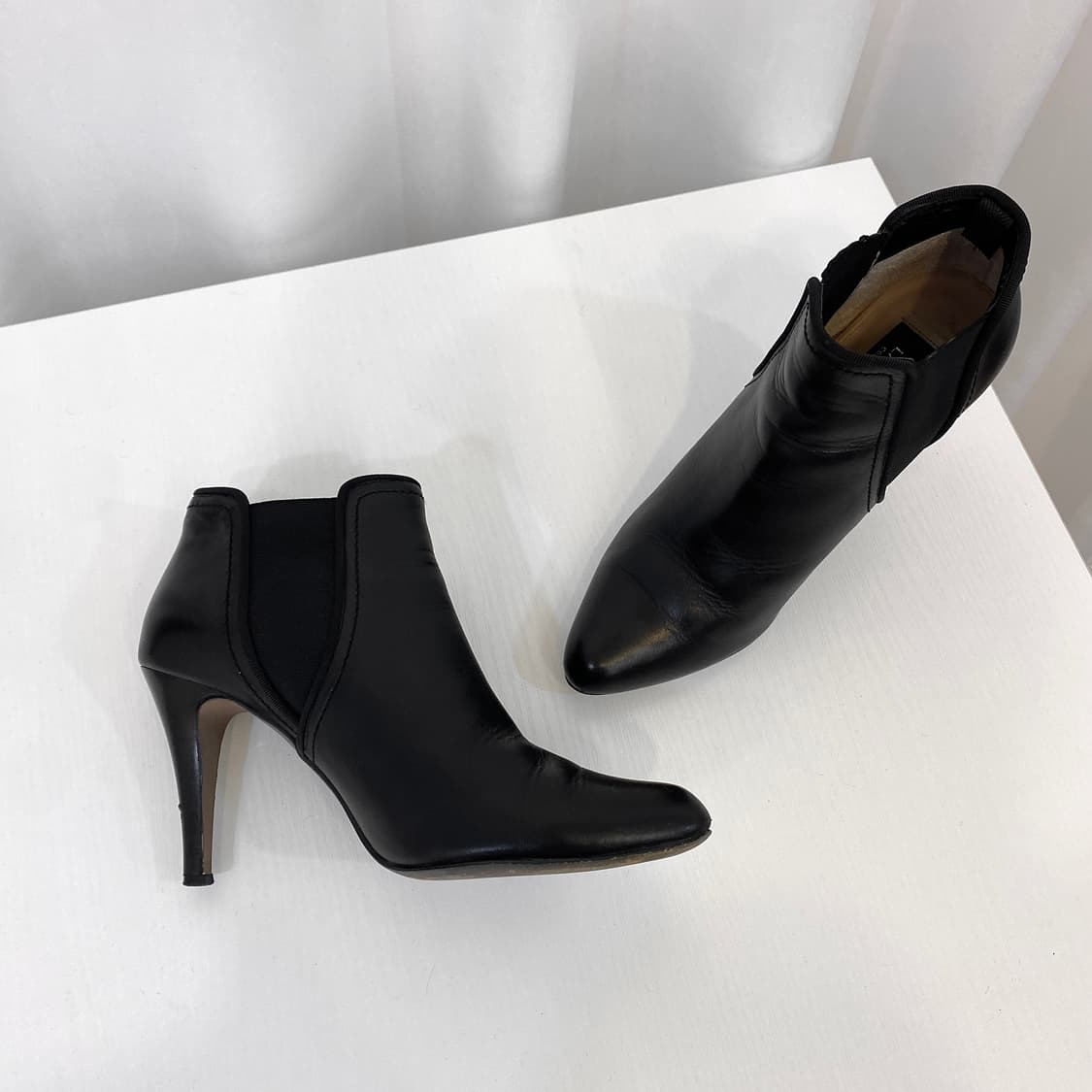 [240] 랑방 카프스킨 스틸레토 부티 힐 24 상품이미지3