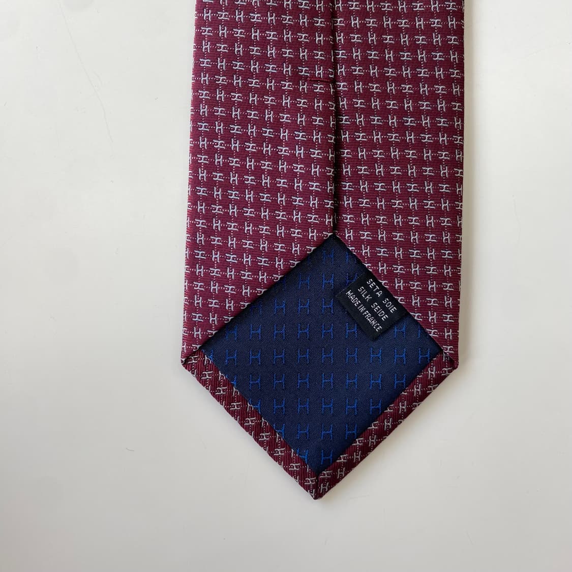 에르메스 모노그램 넥타이 정품 명품(HERMES)8.3cm 상품이미지6