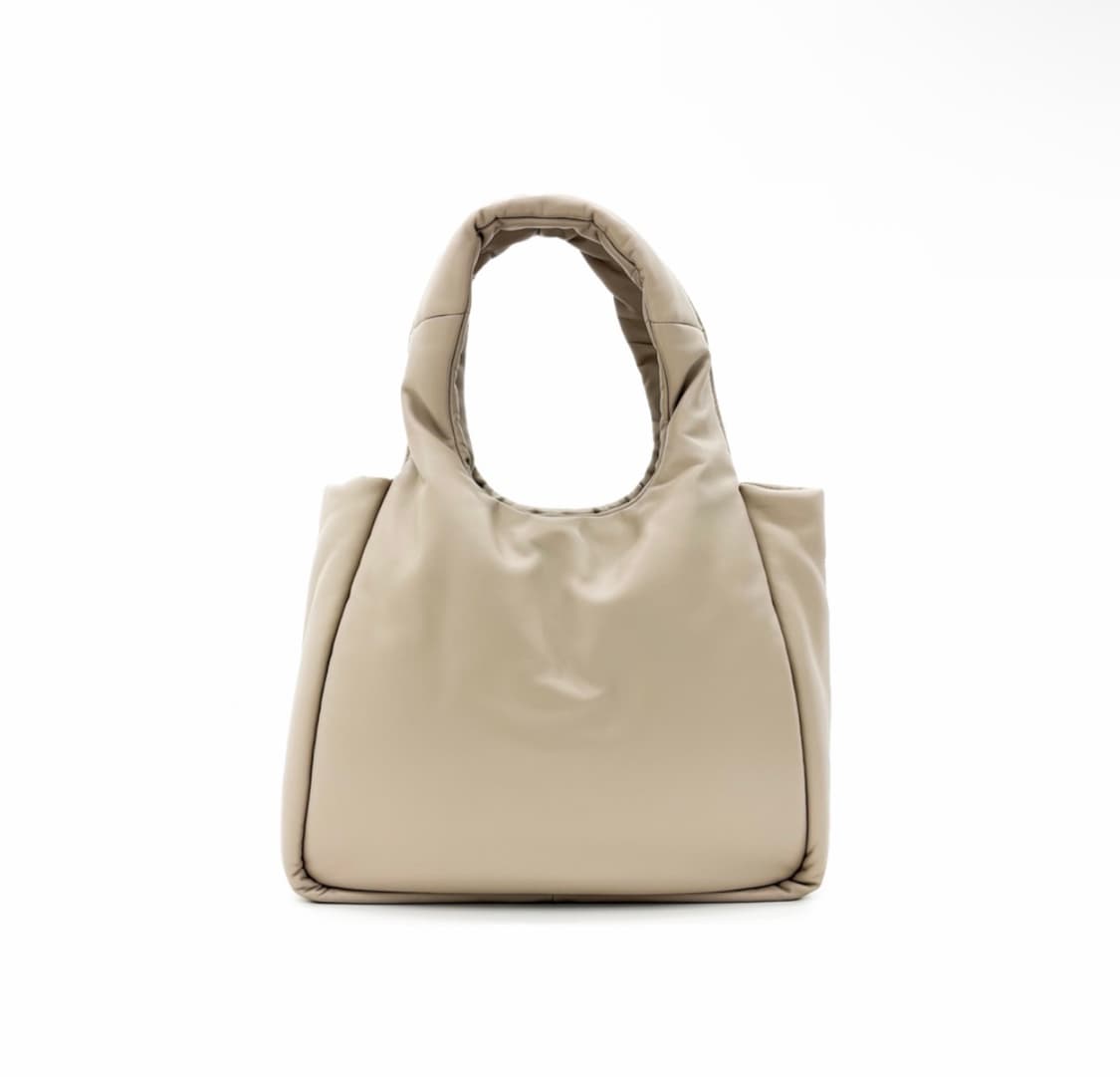 [M] 프라다 패디드 소프트 패딩 니파 레더 백 미디움 데저트 베이지 상품이미지3