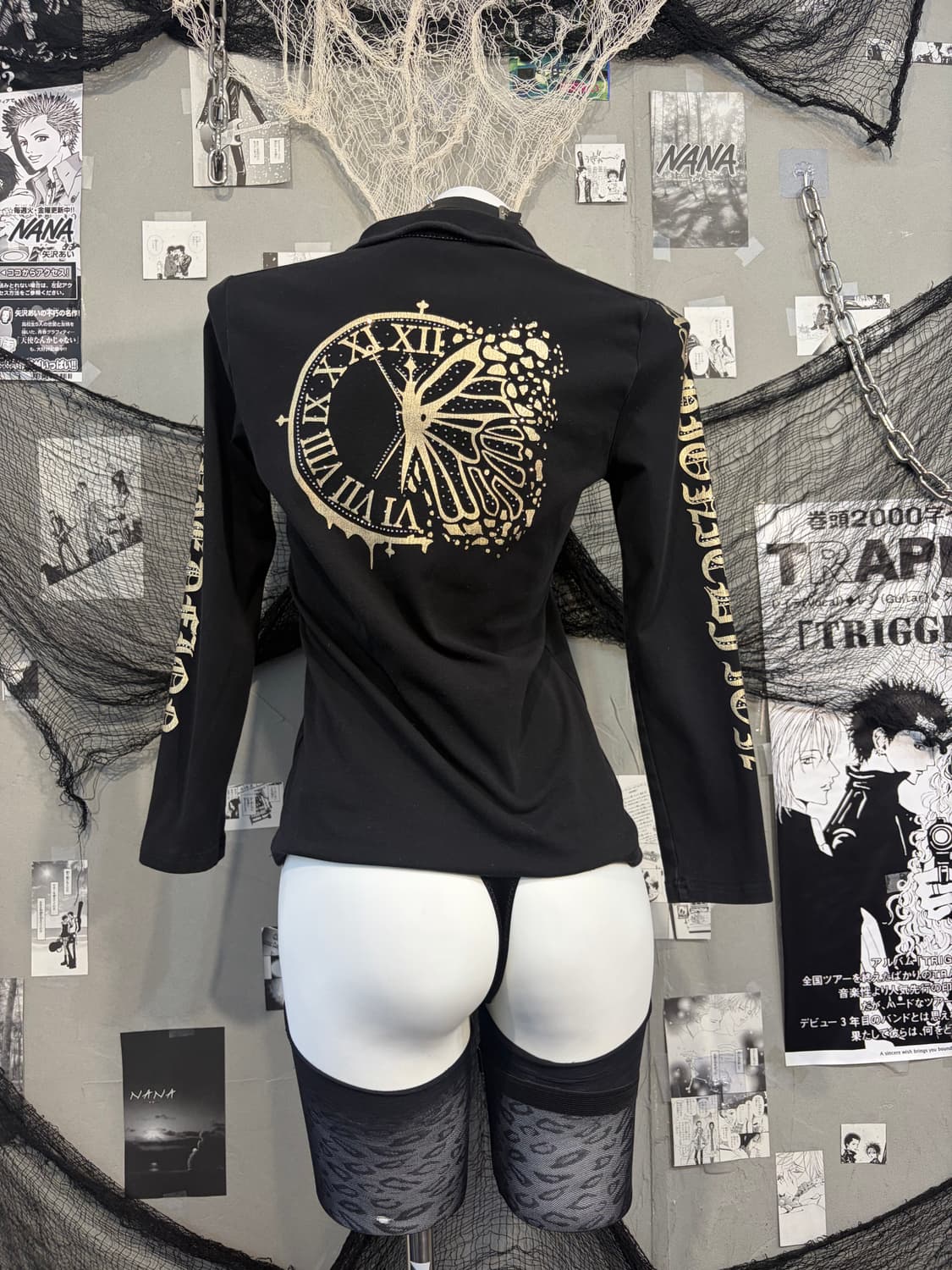 Y2K cubic lettering Glitter long sleeve 상품이미지7