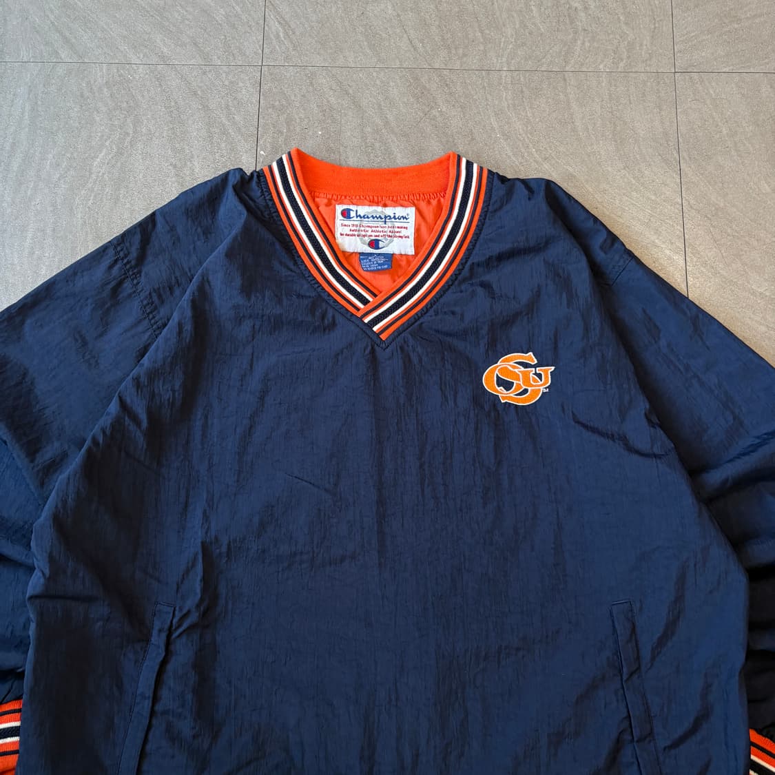 챔피온 정품 블랙 나일론 웜업 상품이미지3