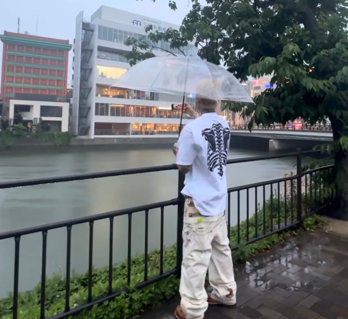 자라 x 앤더슨벨 더블 웨이스트밴드 프린티드 진 옐로우 상품이미지1