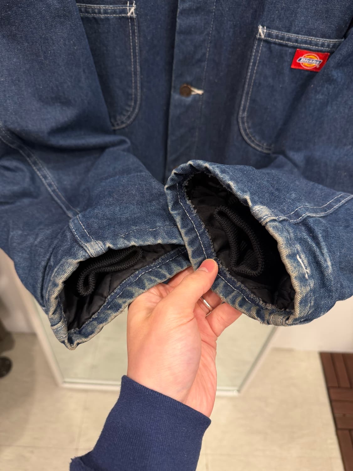 90s Dickies 디키즈 데님 초어 코트 워크 자켓 상품이미지4