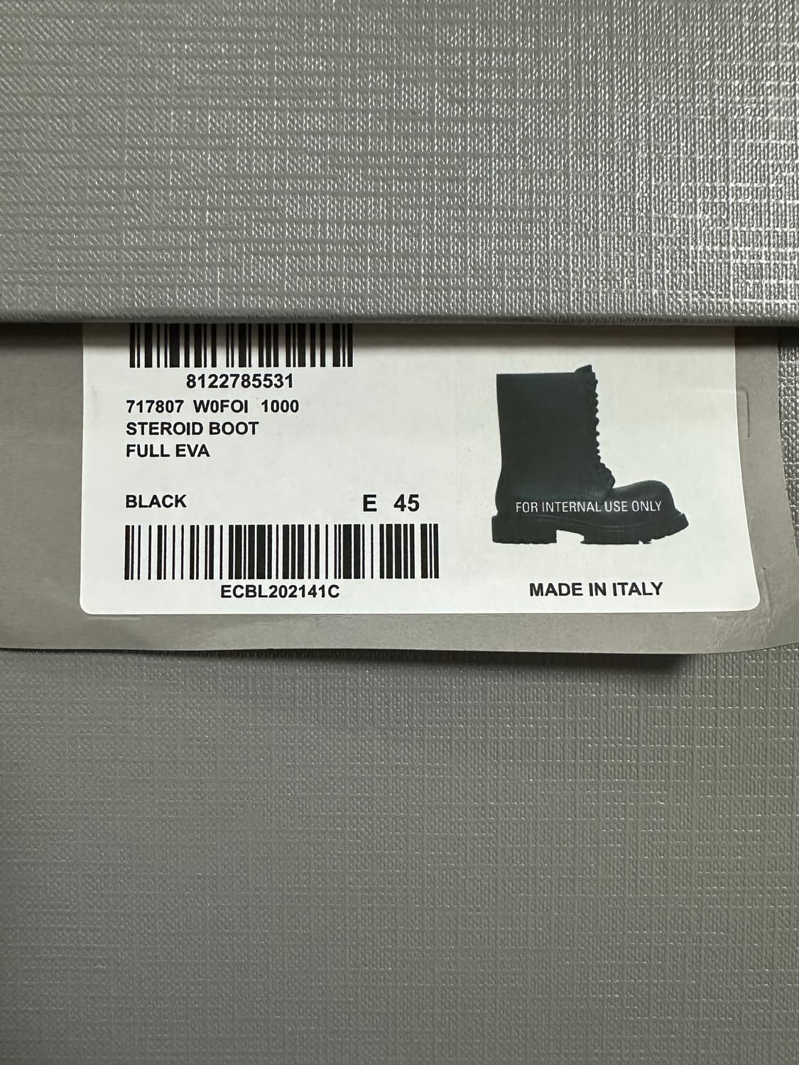 45) 발렌시아가 스테로이드 부츠 판매합니다 상품이미지10