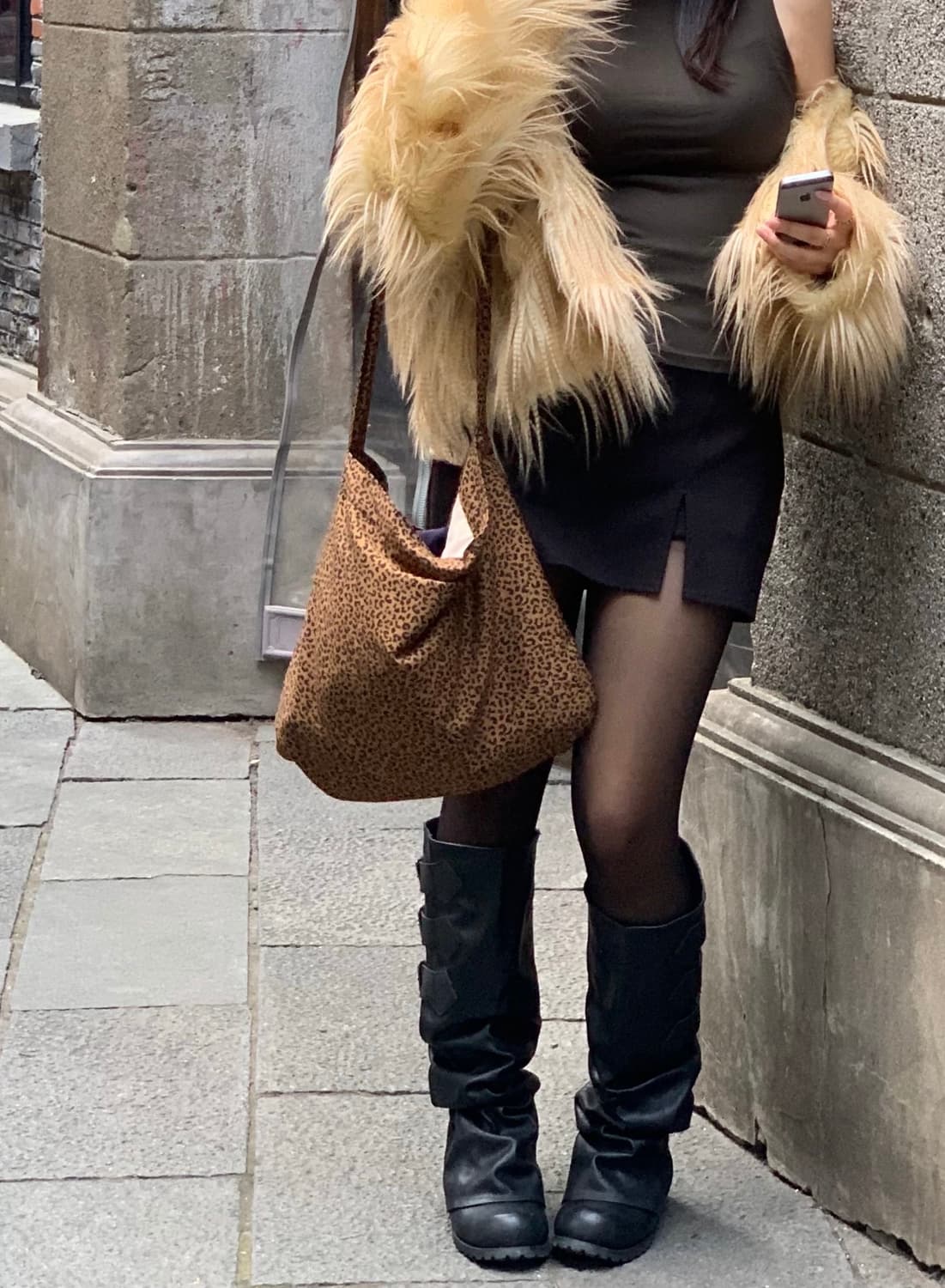 에잇세컨즈 호피 에코백 상품이미지1