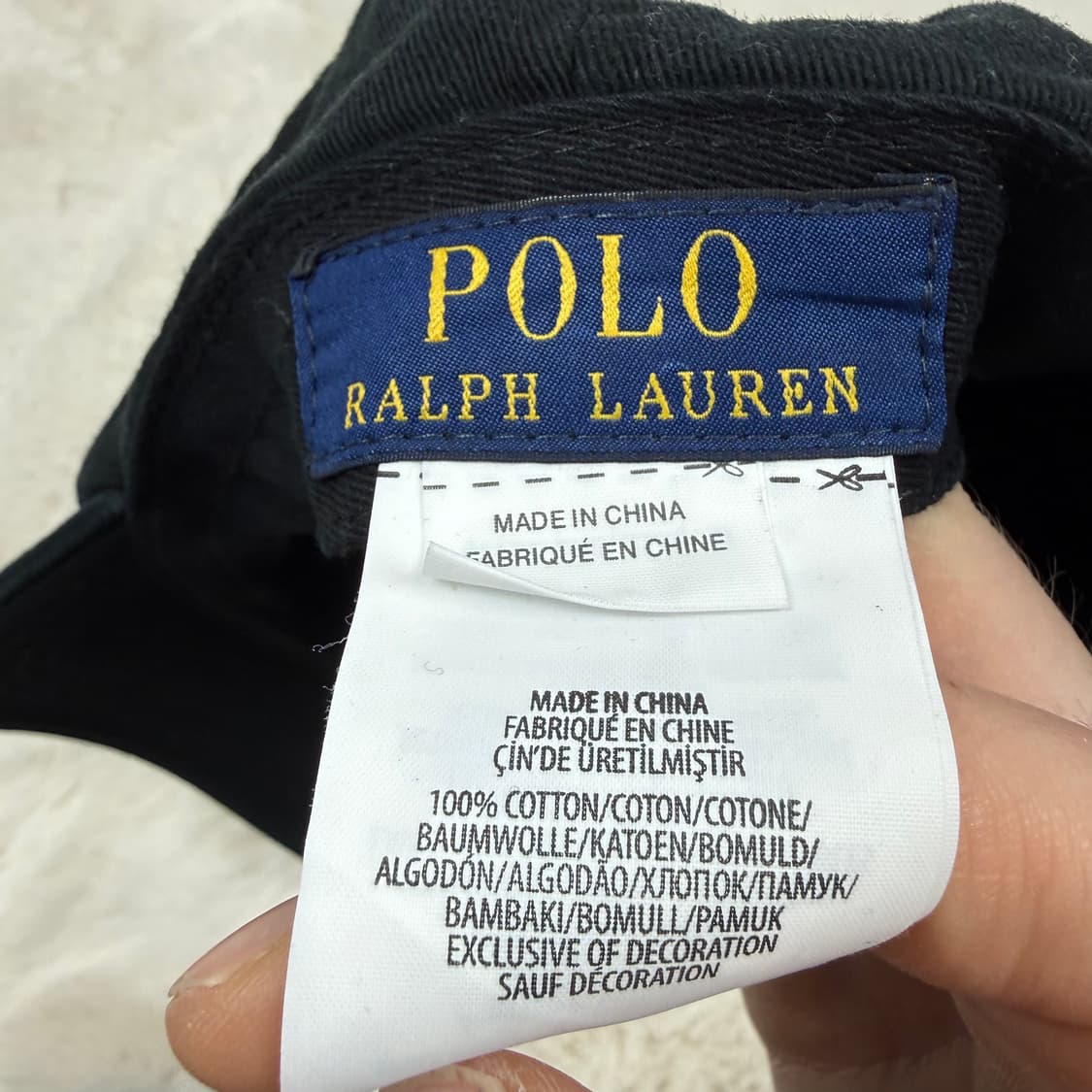 F) 폴로 랄프로렌 포니 볼캡 블랙 상품이미지4