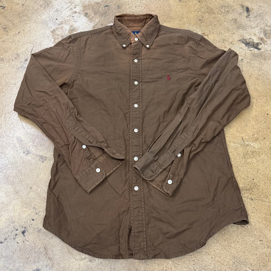 [정품/S] 폴로 랄프로렌 브라운 옥스포드 셔츠 b18 상품이미지2