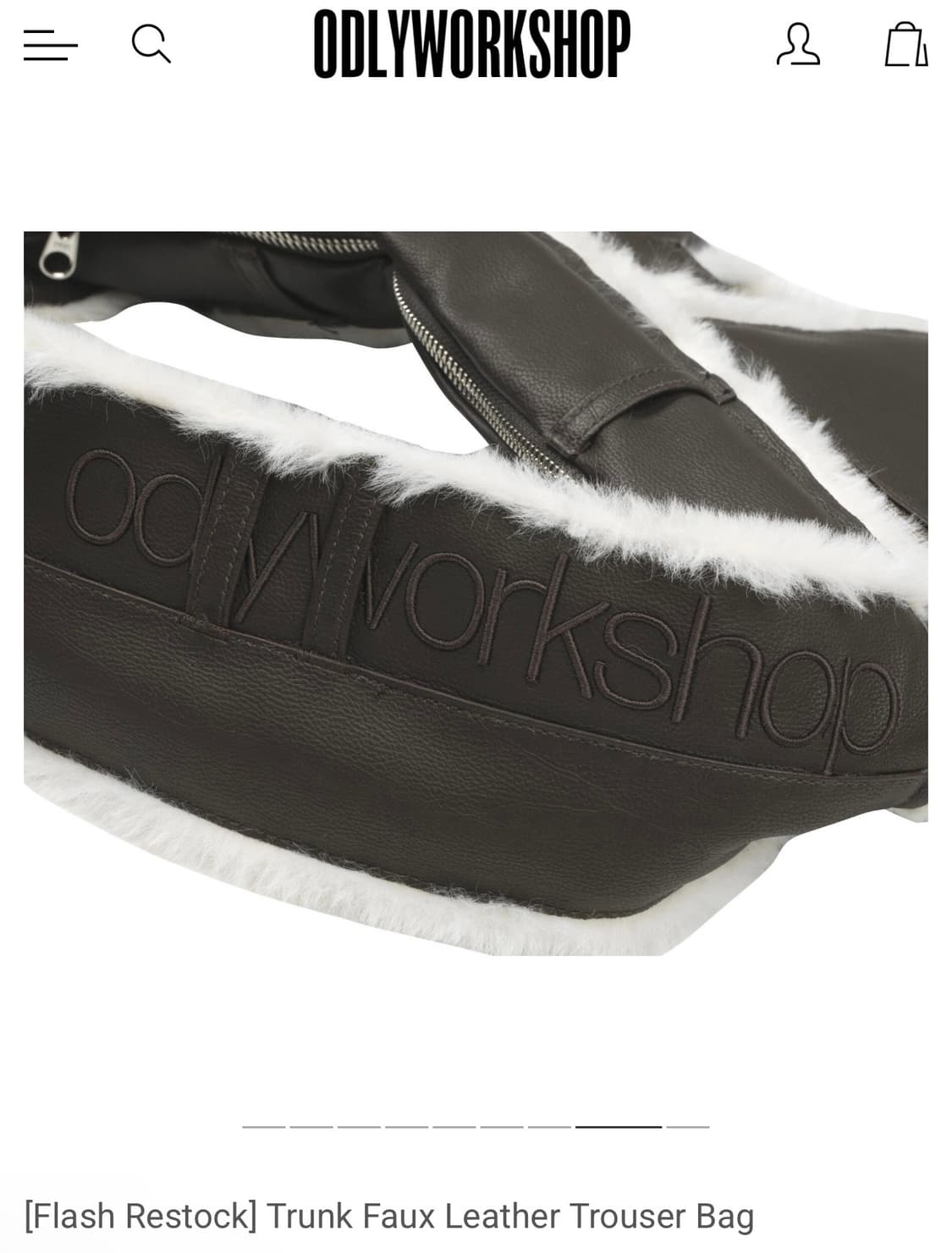 (새상품) 오들리워크샵 트라우저백 (원가:243,000원) 상품이미지5