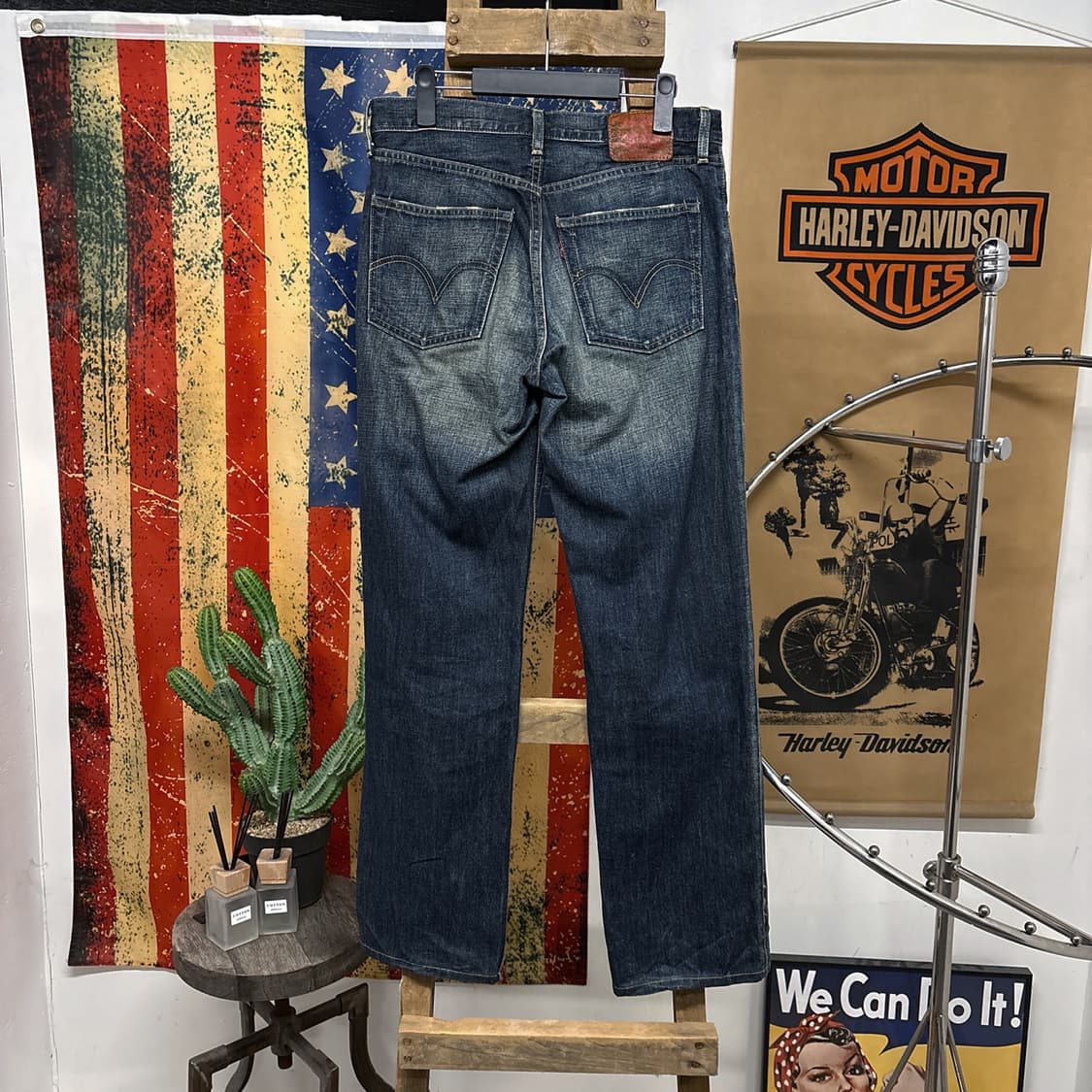 00s 리바이스 502 슬림스트레이트 샌드워싱 데님팬츠 캣브러쉬 N663 상품이미지2