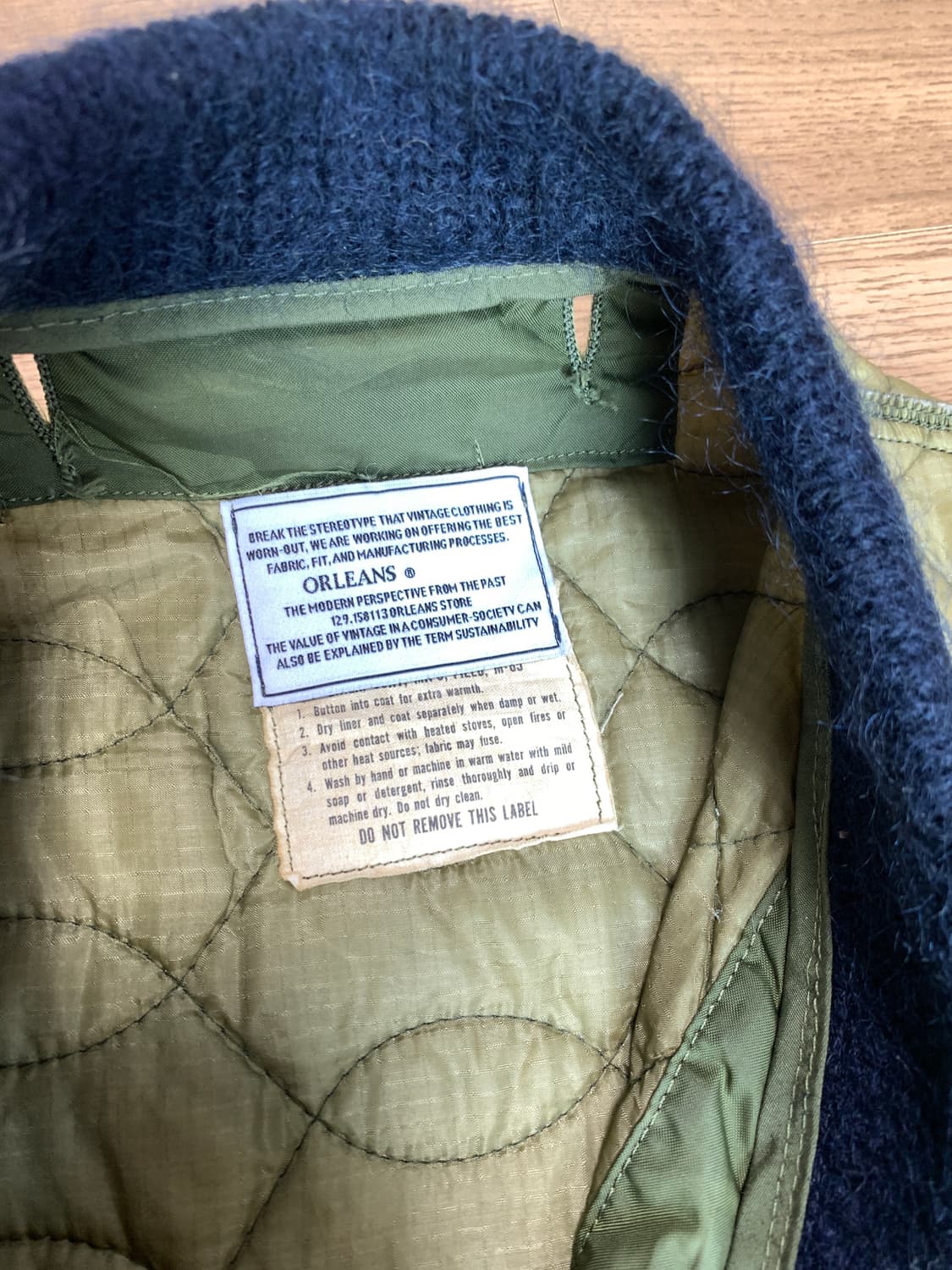 올리언스 스토어 밀리터리 퀼티드 라이너 자켓 상품이미지3