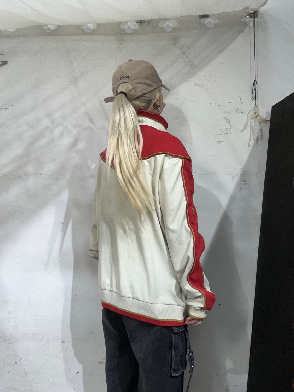 00 나이키 화이트 레드 트랙탑 져지 XL 상품이미지3