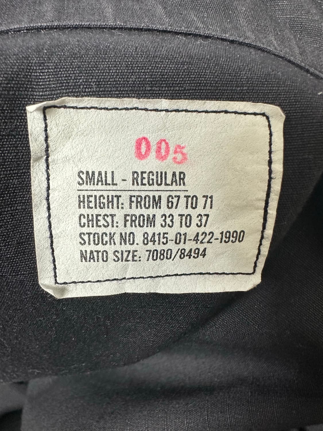 US Army Original BDU 자켓 black 357 상품이미지3