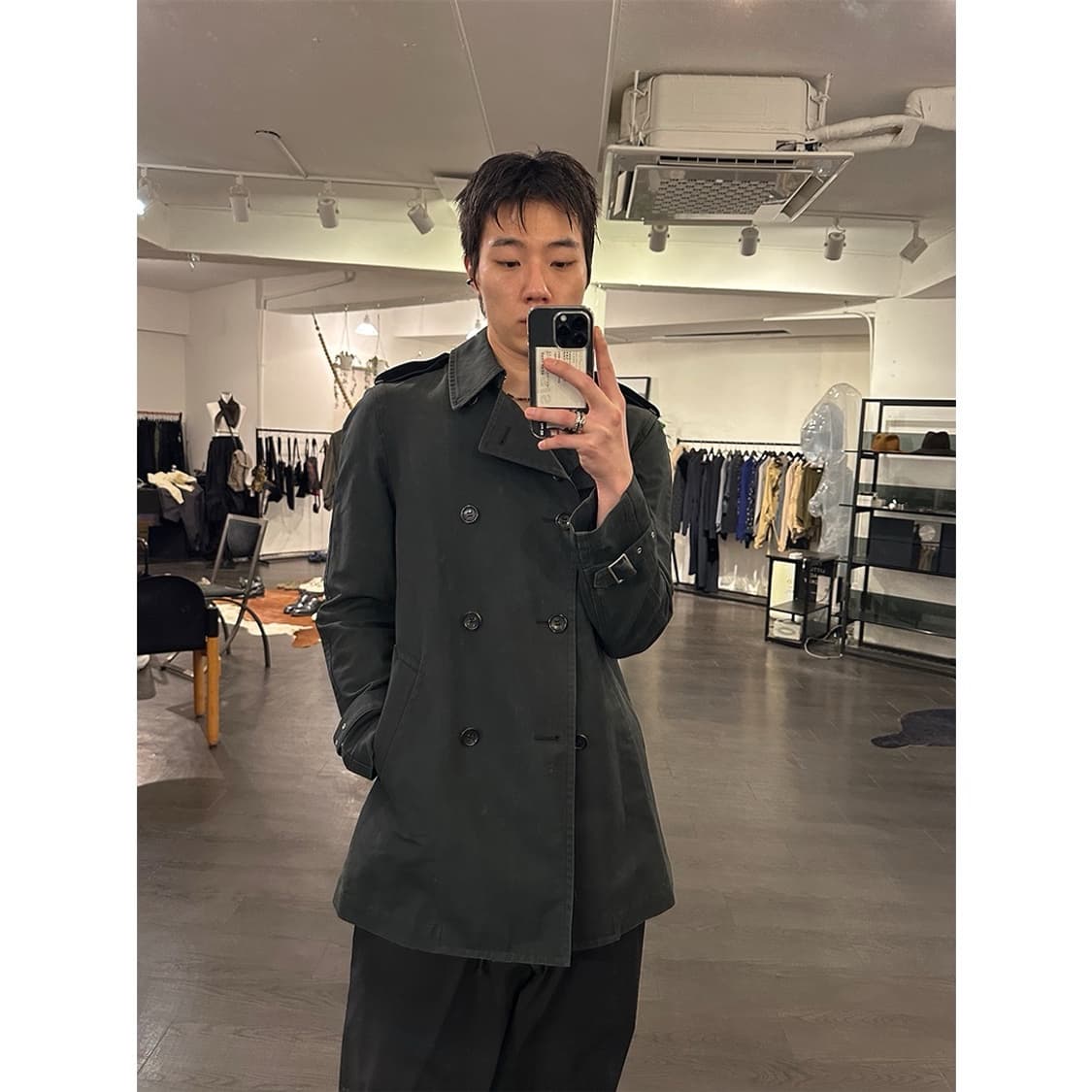 꼼데가르송 옴므옴므 더블 코트 상품이미지5