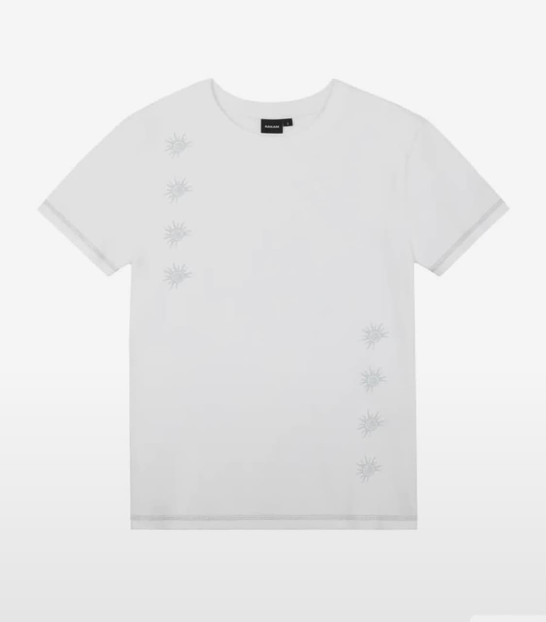 아캄 cracked sun half top white 1사이즈 상품이미지1