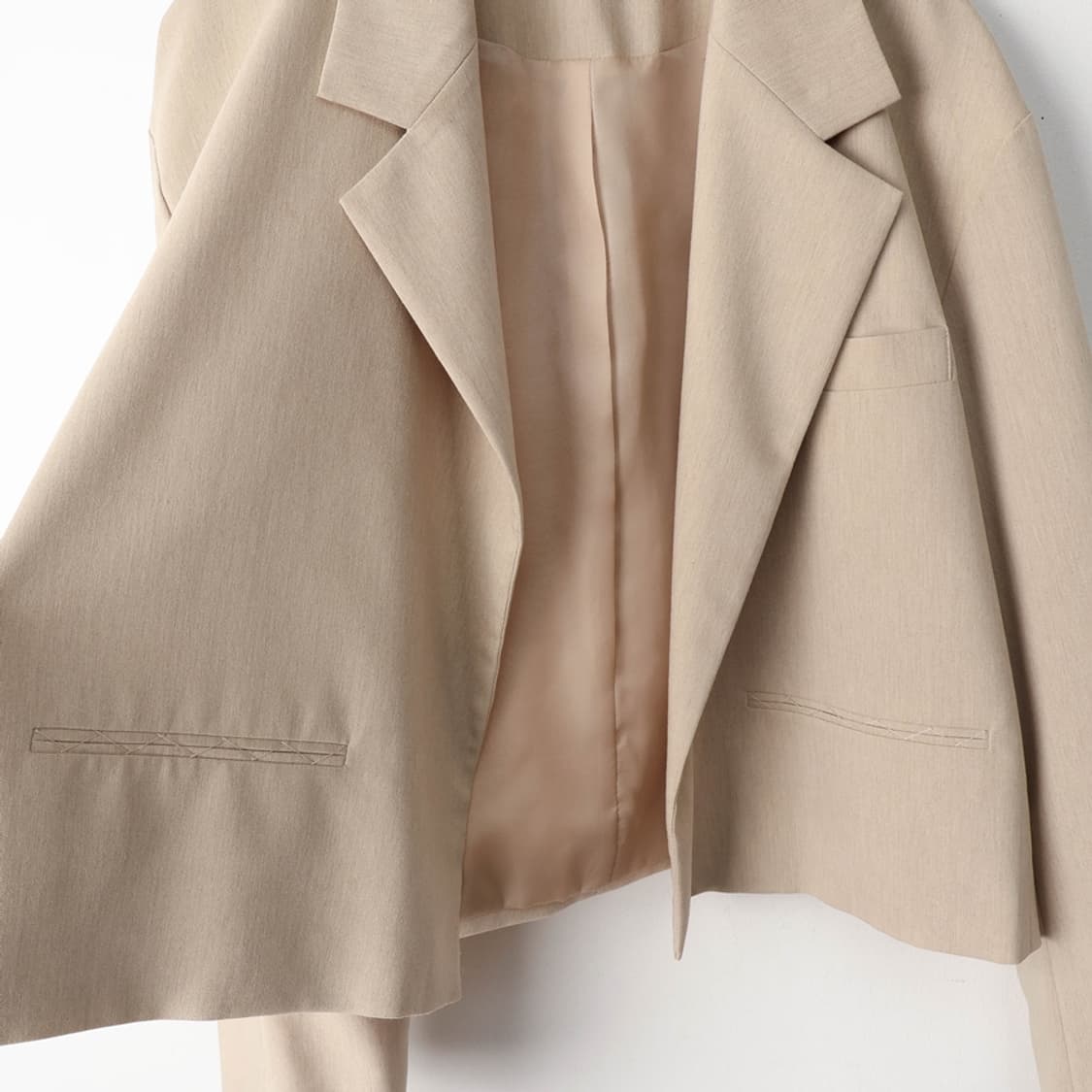 55/시스템 울 블렌드 크롭 재킷 상품이미지5