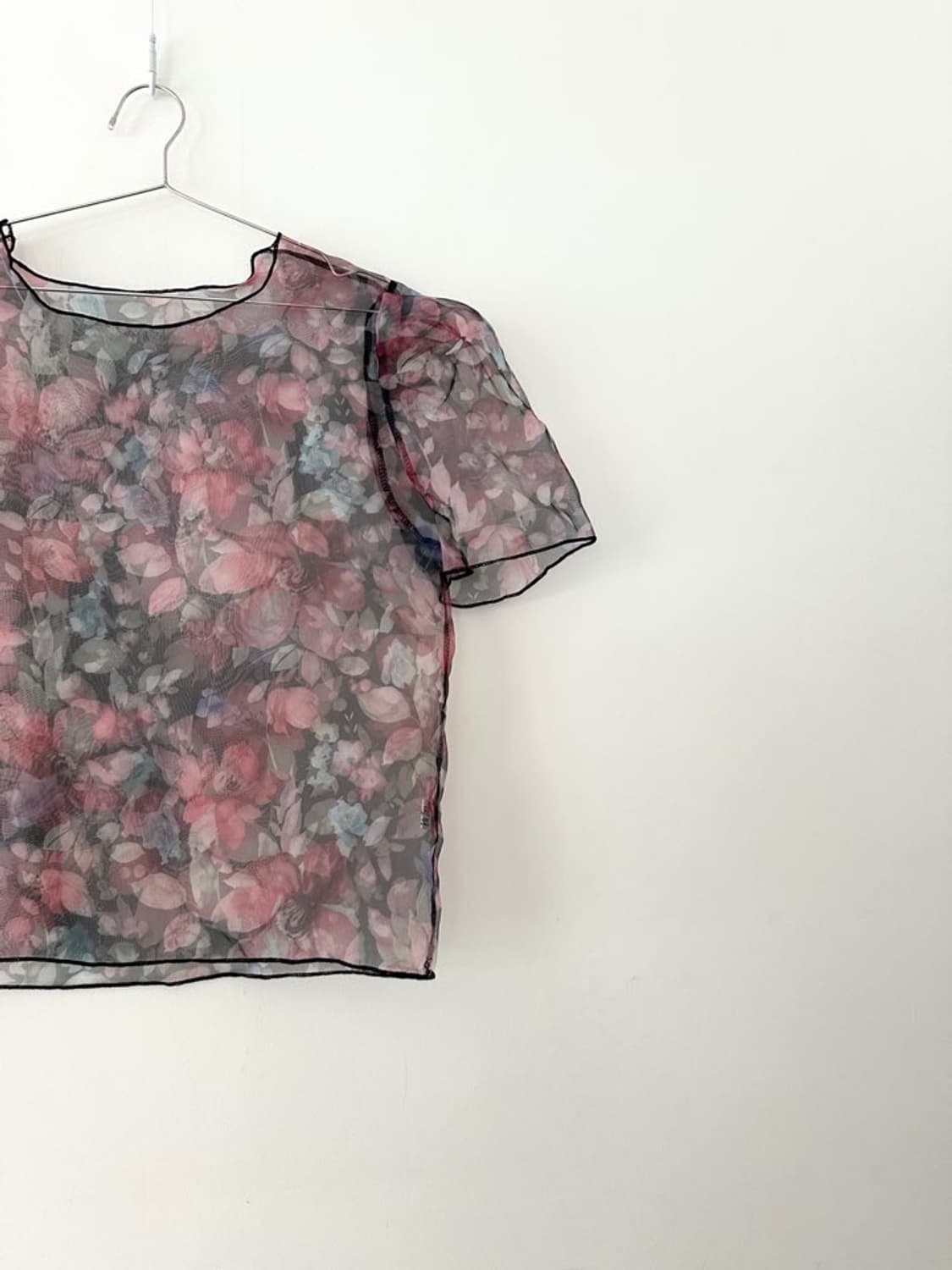 Floral organza layer top 상품이미지4