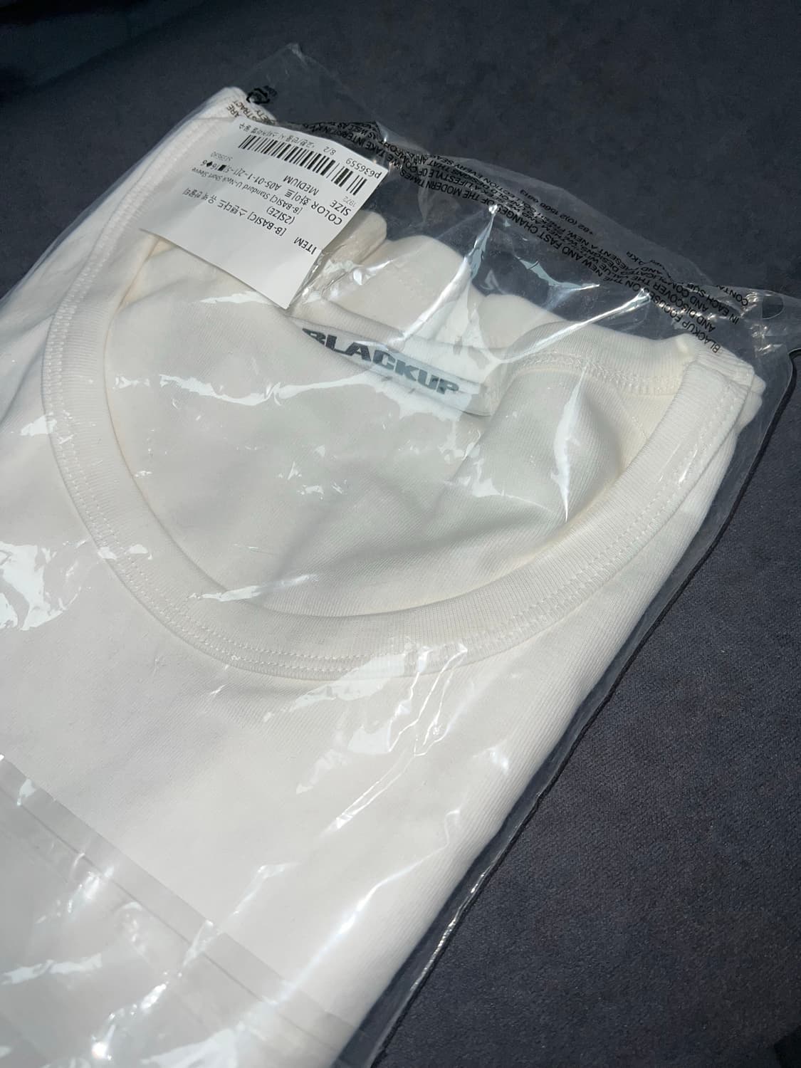 블랙업 비베이직 스탠다드 유넥 반팔티  상품이미지2