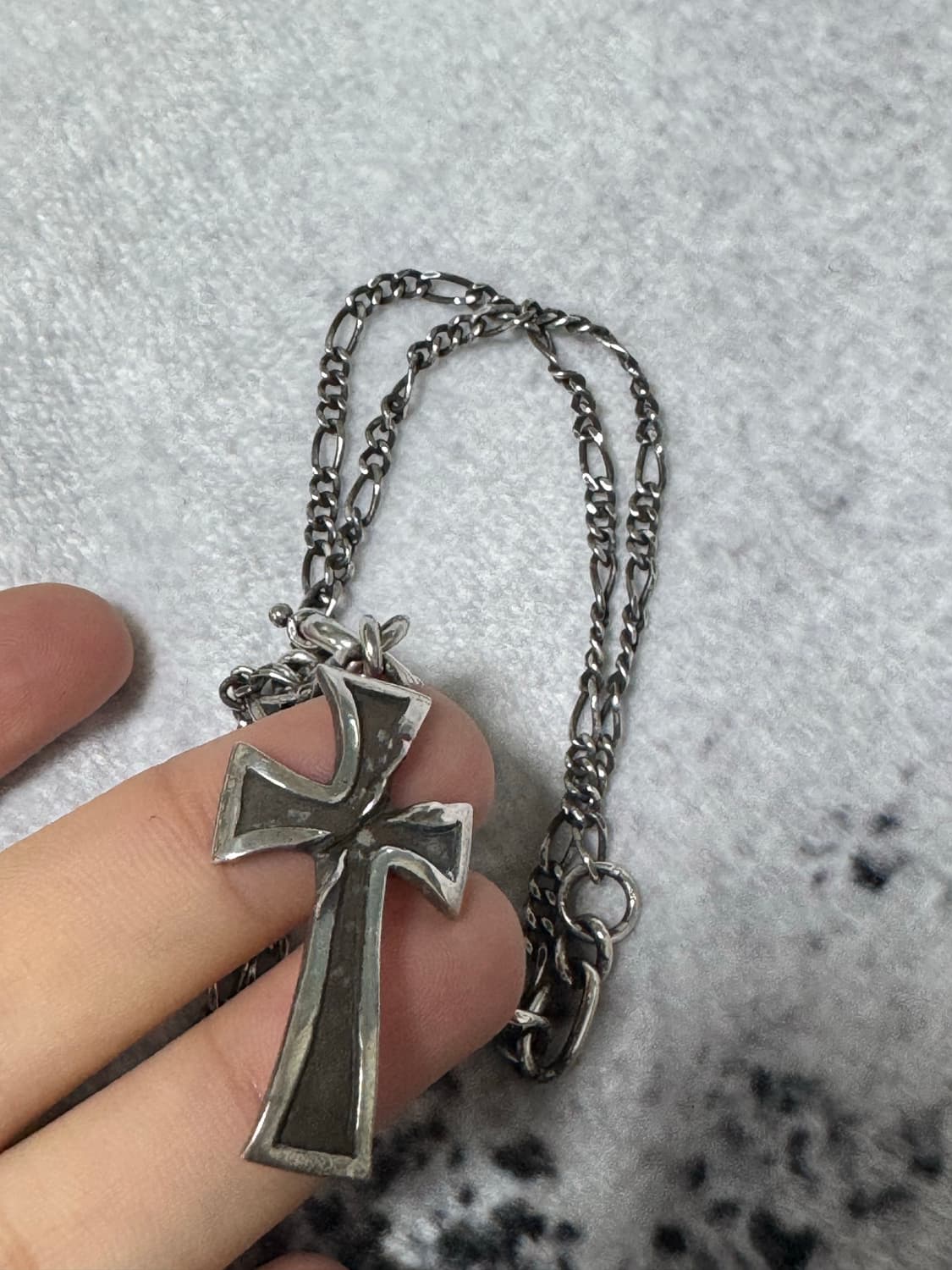 포그서비스 십자가 목걸이 더블체인48 상품이미지3