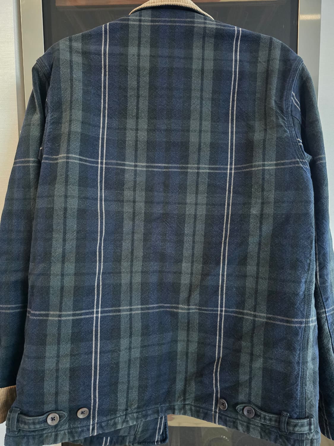 45R 45RPM 체크 워크 자켓 5(105)사이즈입니다. 상품이미지3