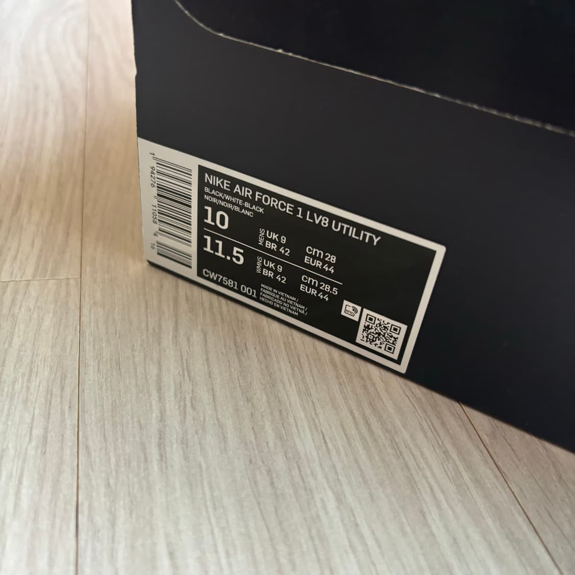 나이키 에어포스 1 스케치 블랙 280 (정품) 상품이미지10