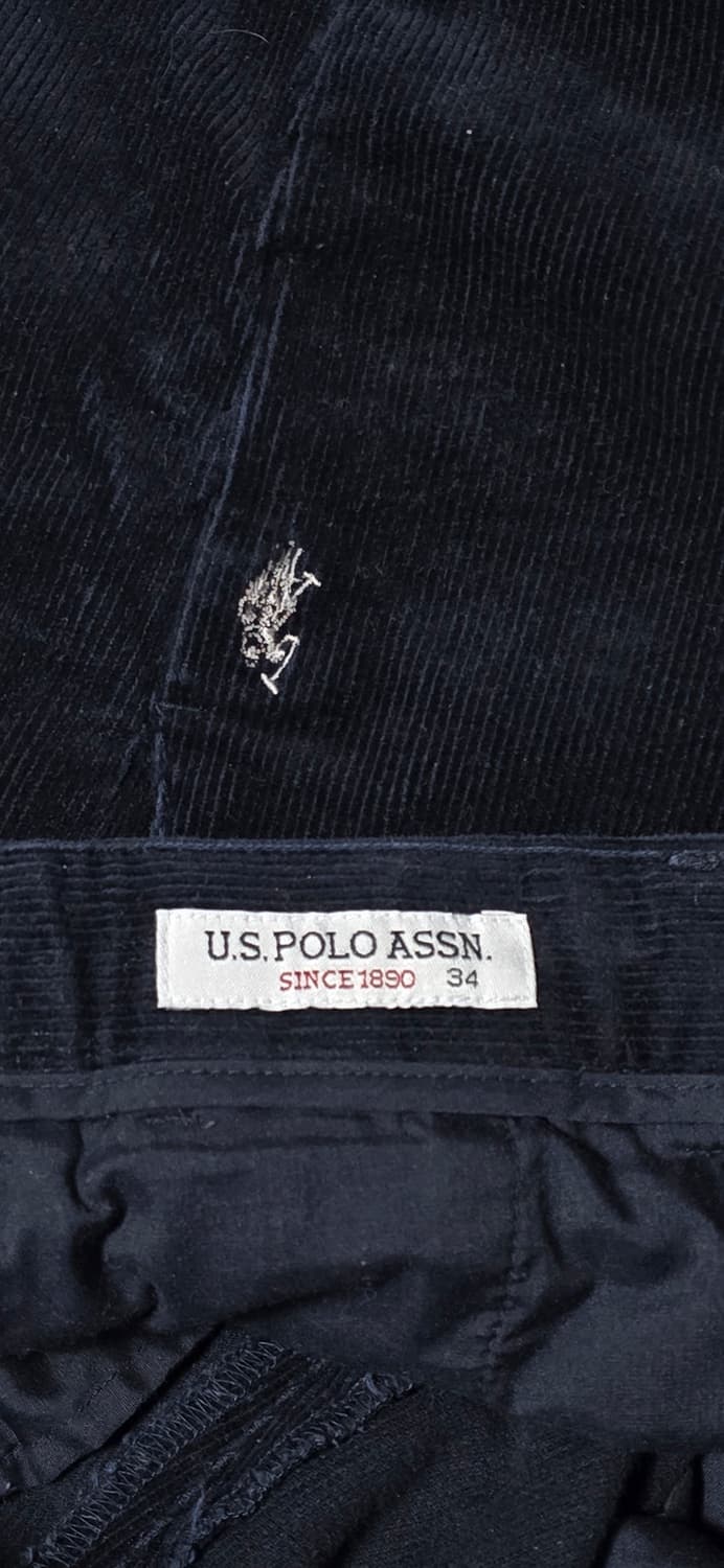 U.S.폴로 어쌔신 코듀로이 네이비 바지 34 상품이미지3
