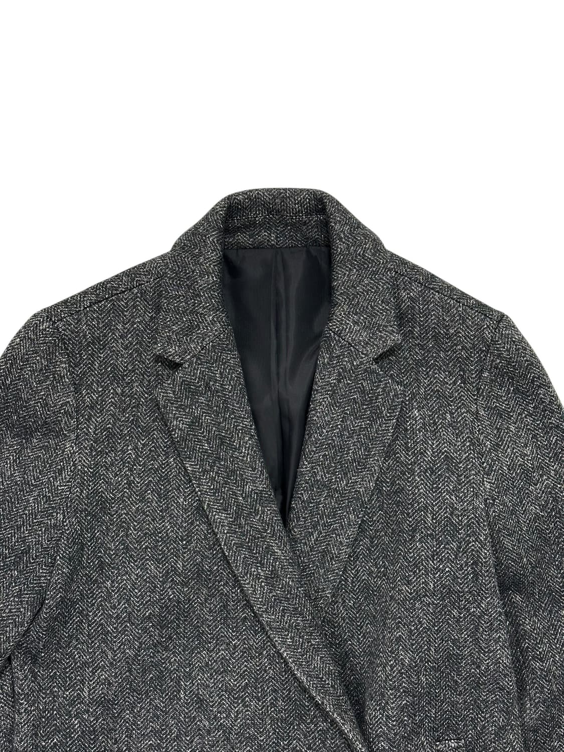 꼼사이즘 헤링본 더블 코트 상품이미지2