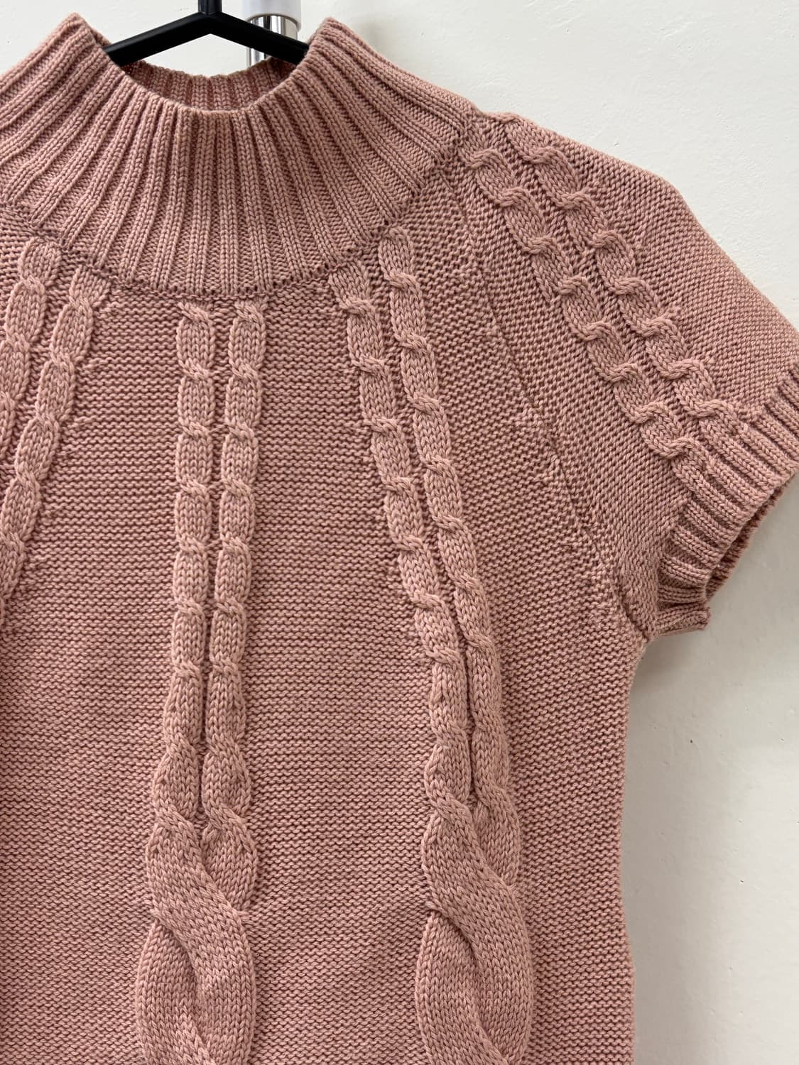 빈티지 연핑크 하프 니트 상품이미지6