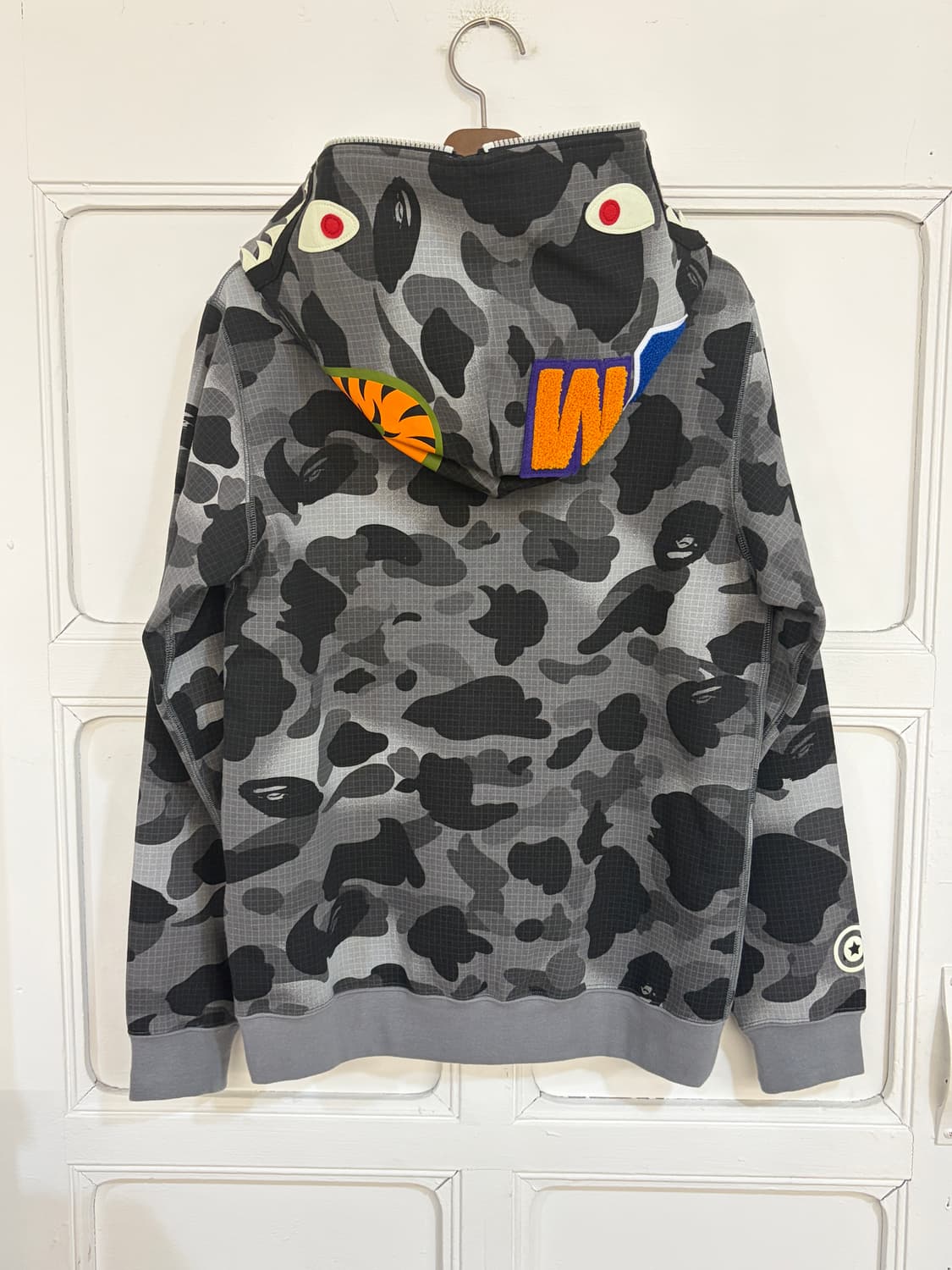 딱붙핏!! 베이프 흑계 샤크 후드 야광! 상품이미지8