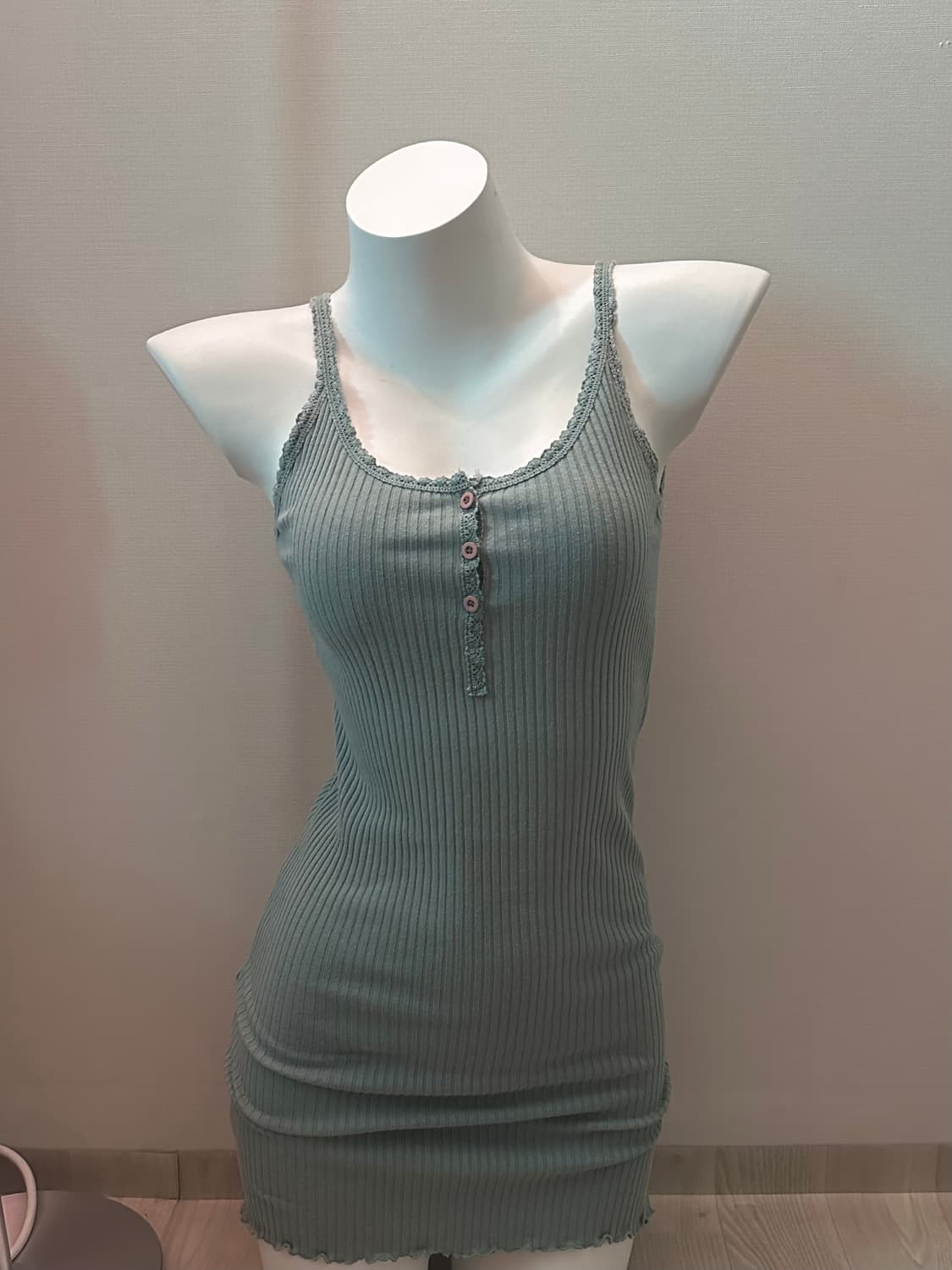 민트 슬리브리스  딱붙 원피스 상품이미지1