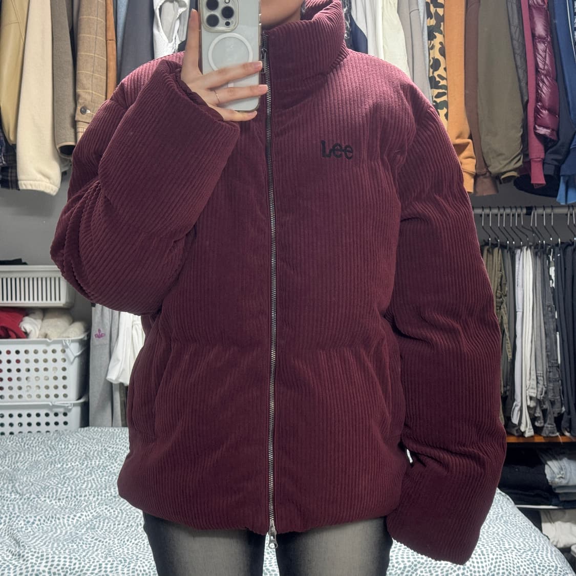 Lee 코듀로이 패딩 상품이미지1