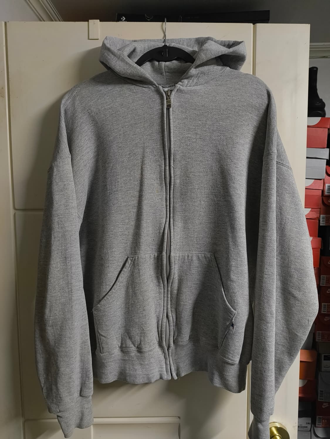 러셀 90s 그레이 후드집업 usa L 상품이미지1