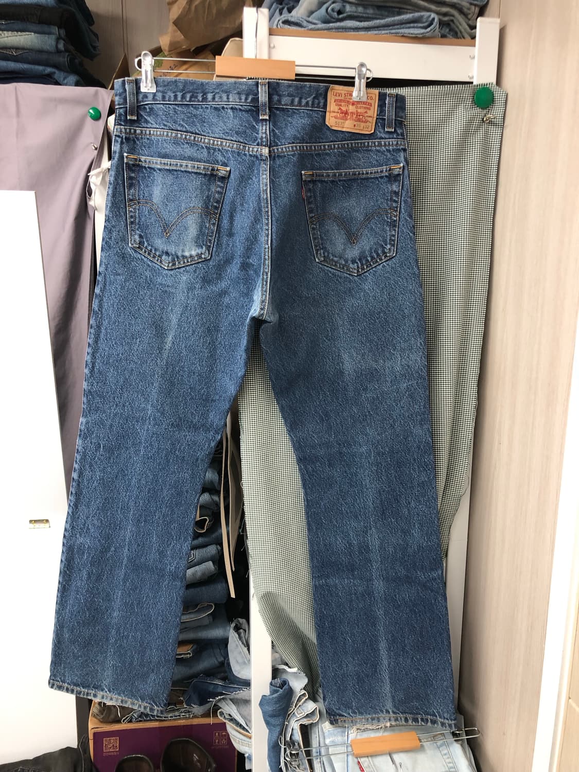 00s 리바이스517  부츠컷 미드블루 워싱진 허리36 둘레91.5 상품이미지2