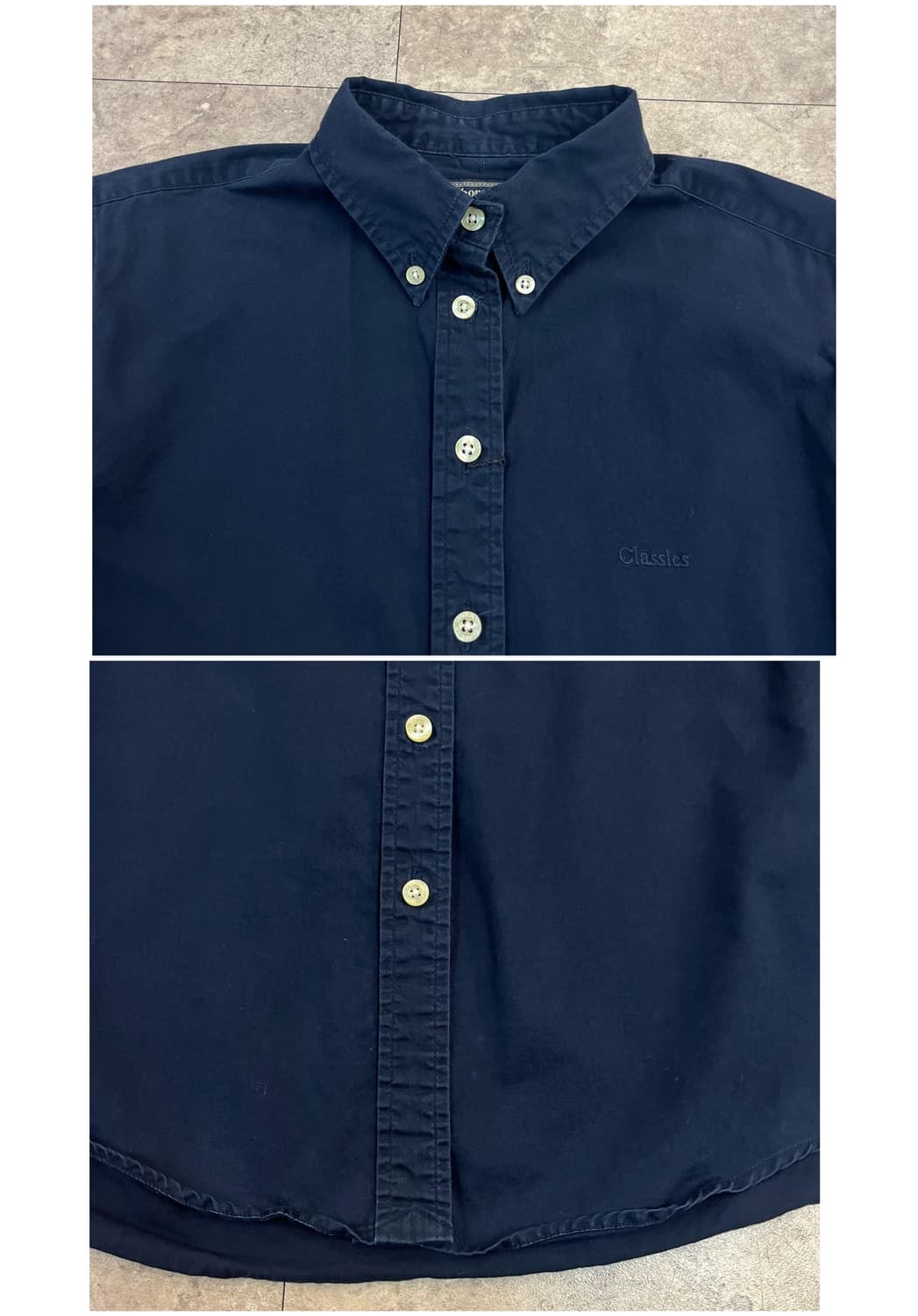 말보로 클래식 셔츠 네이비 S #csz3975 상품이미지5