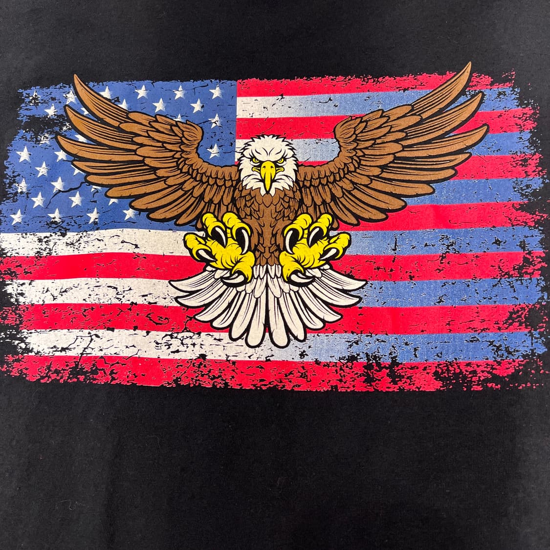 빈티지 성조기 Bald Eagle 그래픽 티 상품이미지2